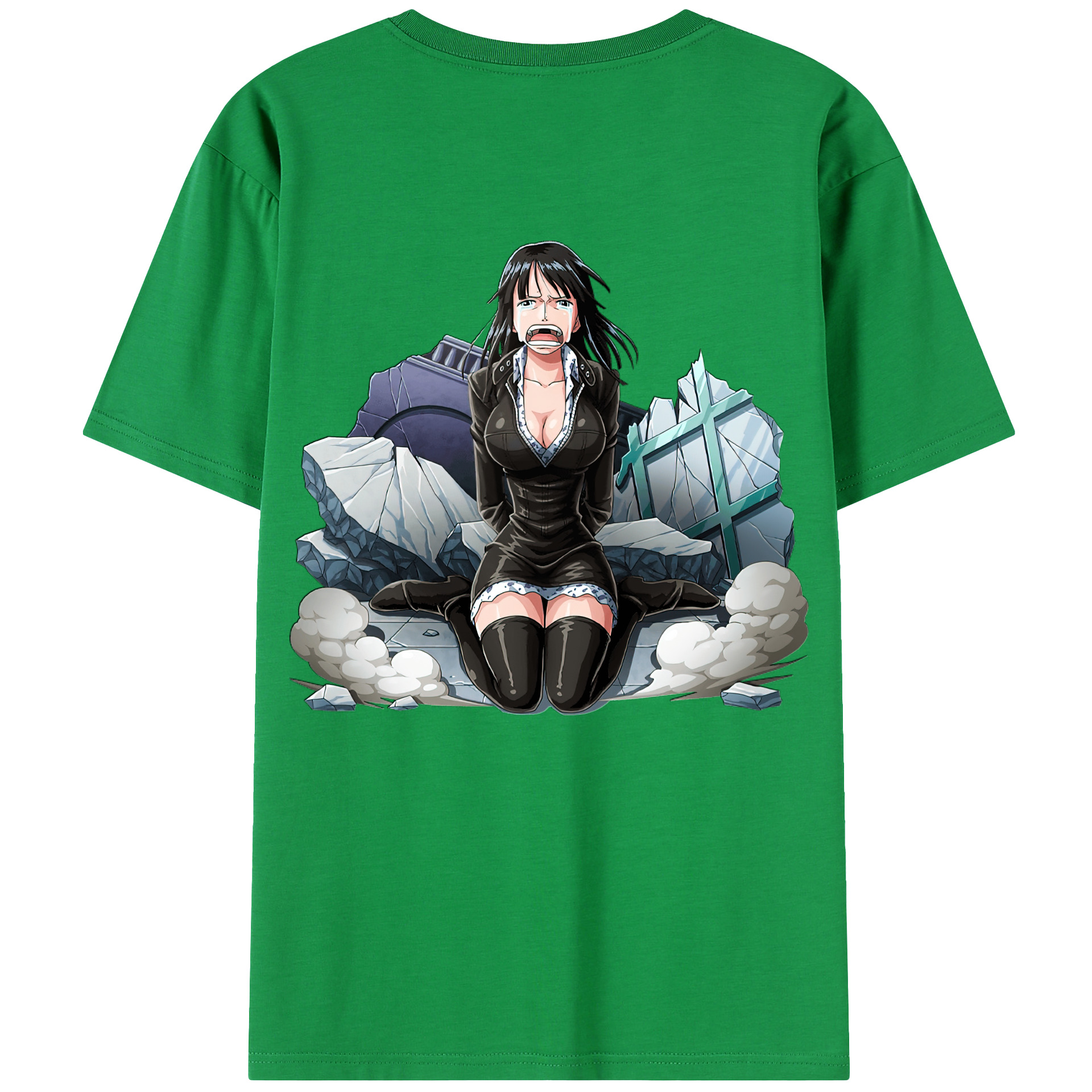 ワンピース ニコ・ロビン ONE PIECE Nico Robin 綿100％半袖Tシャツ（背面プリント）