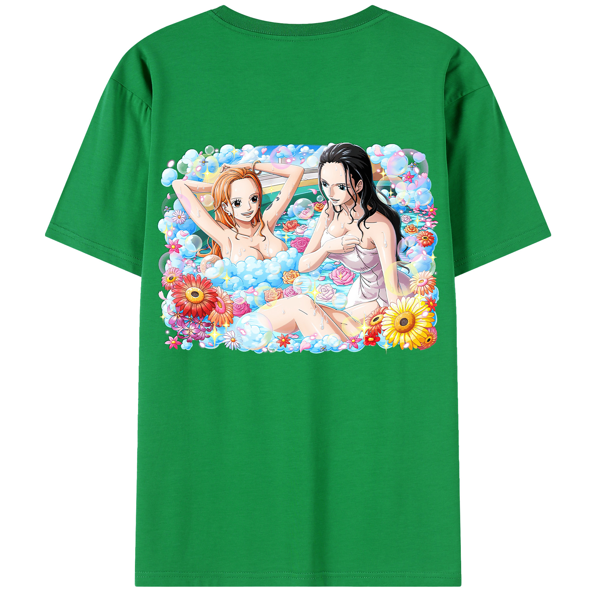 ワンピース ニコ・ロビン ONE PIECE Nico Robin 綿100％半袖Tシャツ（背面プリント）