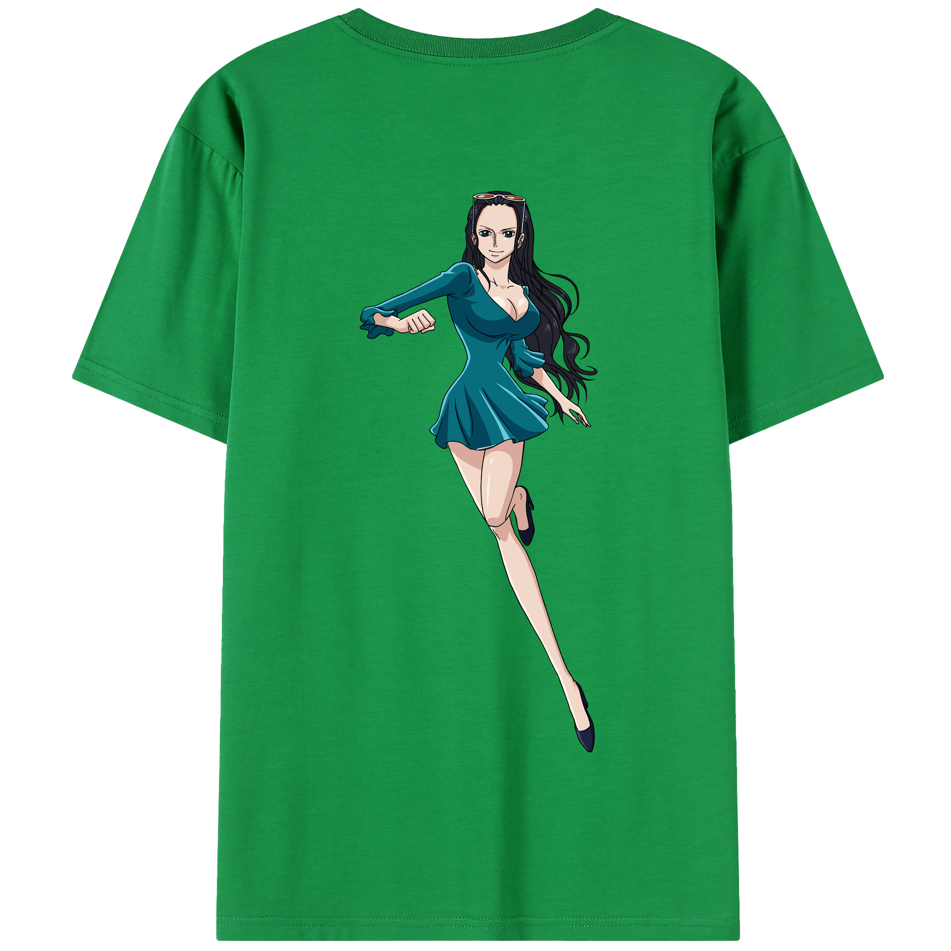 ワンピース ニコ・ロビン ONE PIECE Nico Robin 綿100％半袖Tシャツ（背面プリント）