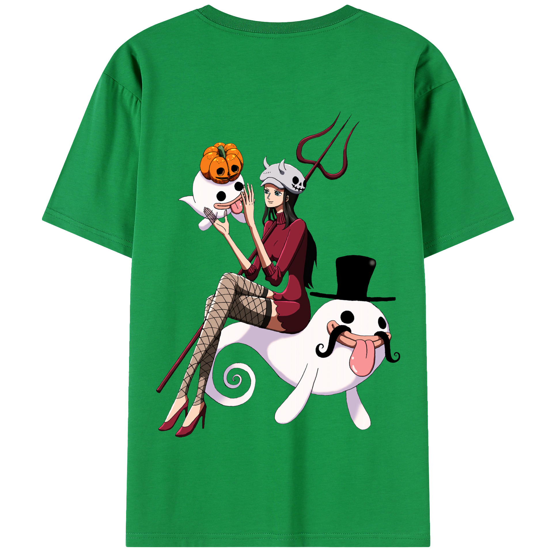 ワンピース ニコ・ロビン ONE PIECE Nico Robin 綿100％半袖Tシャツ（背面プリント）