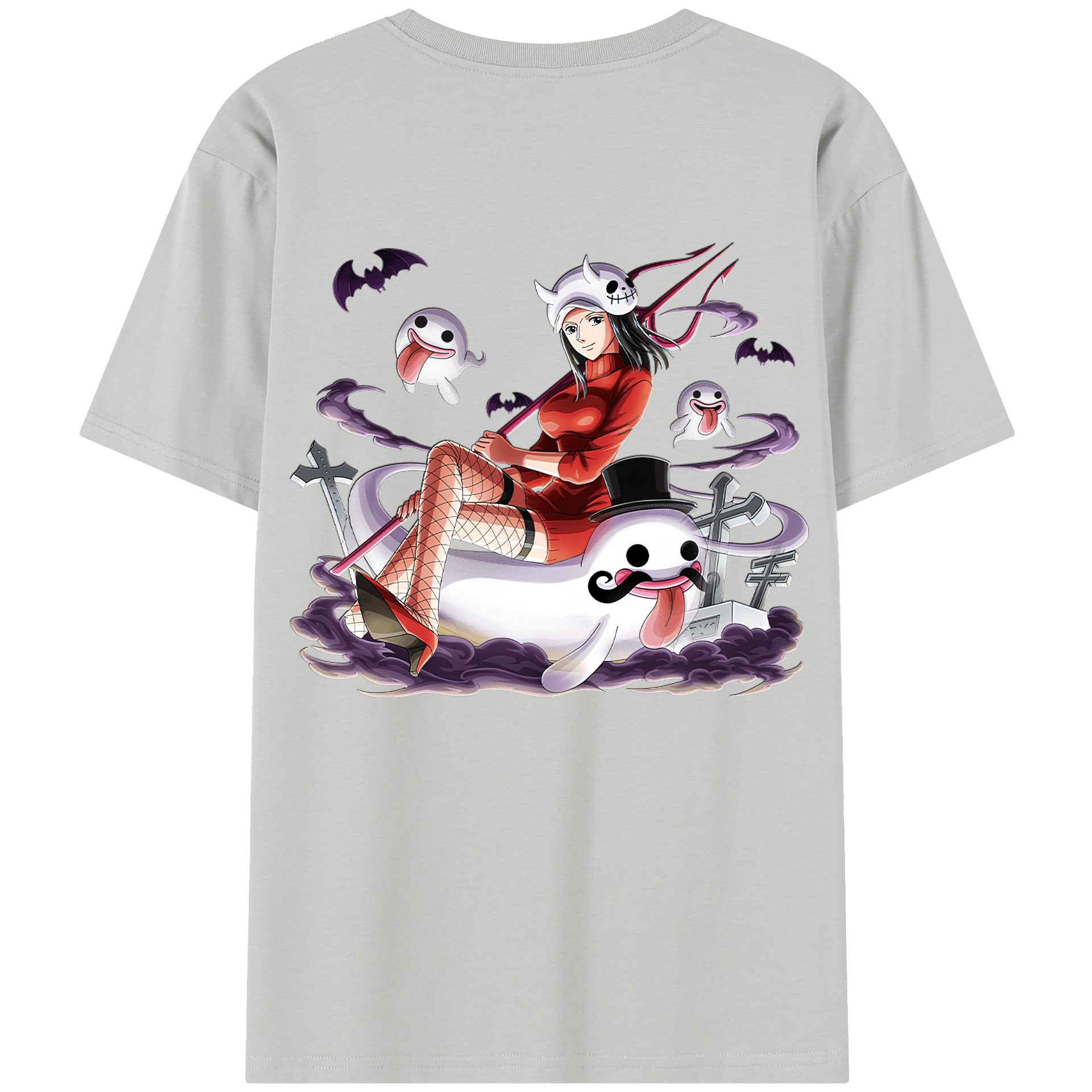 ワンピース ニコ・ロビン ONE PIECE Nico Robin 綿100％半袖Tシャツ（背面プリント）