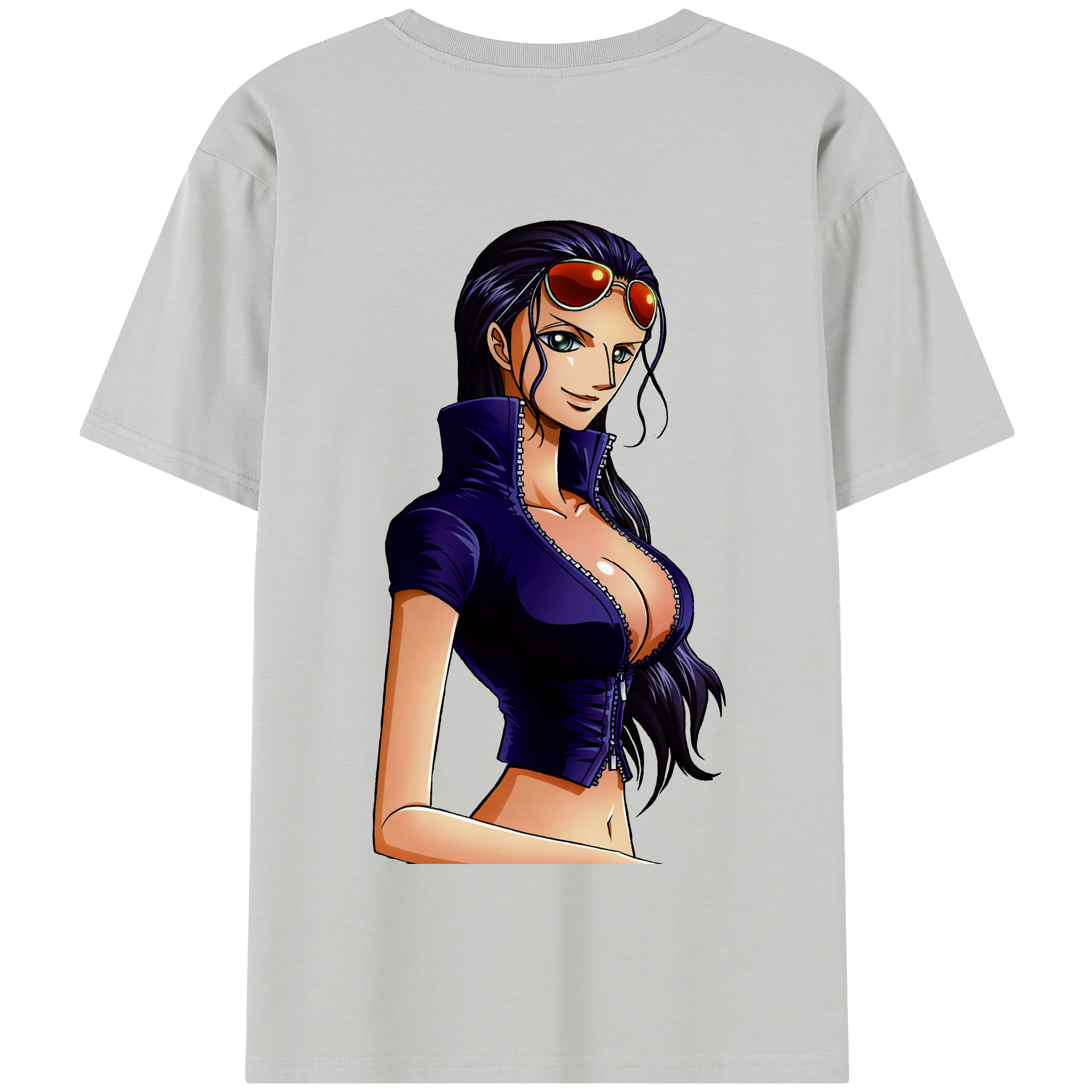 ワンピース ニコ・ロビン ONE PIECE Nico Robin 綿100％半袖Tシャツ（背面プリント）