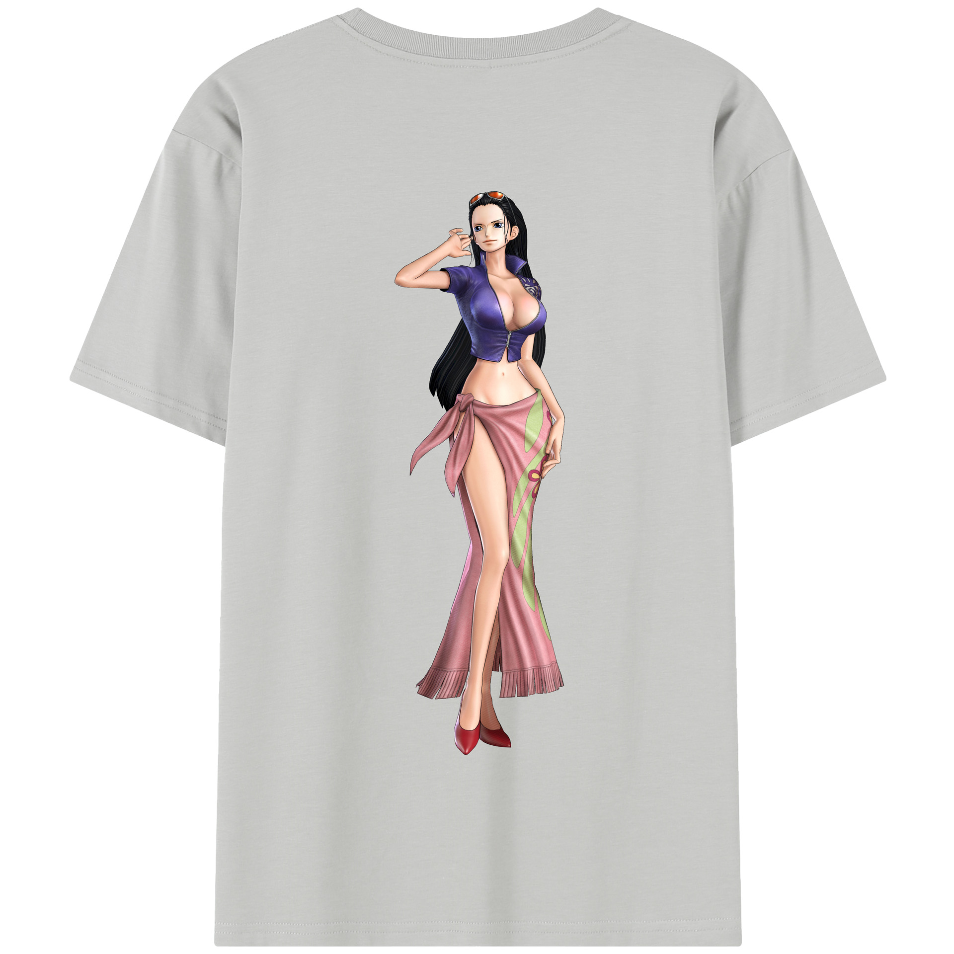 ワンピース ニコ・ロビン ONE PIECE Nico Robin 綿100％半袖Tシャツ（背面プリント）