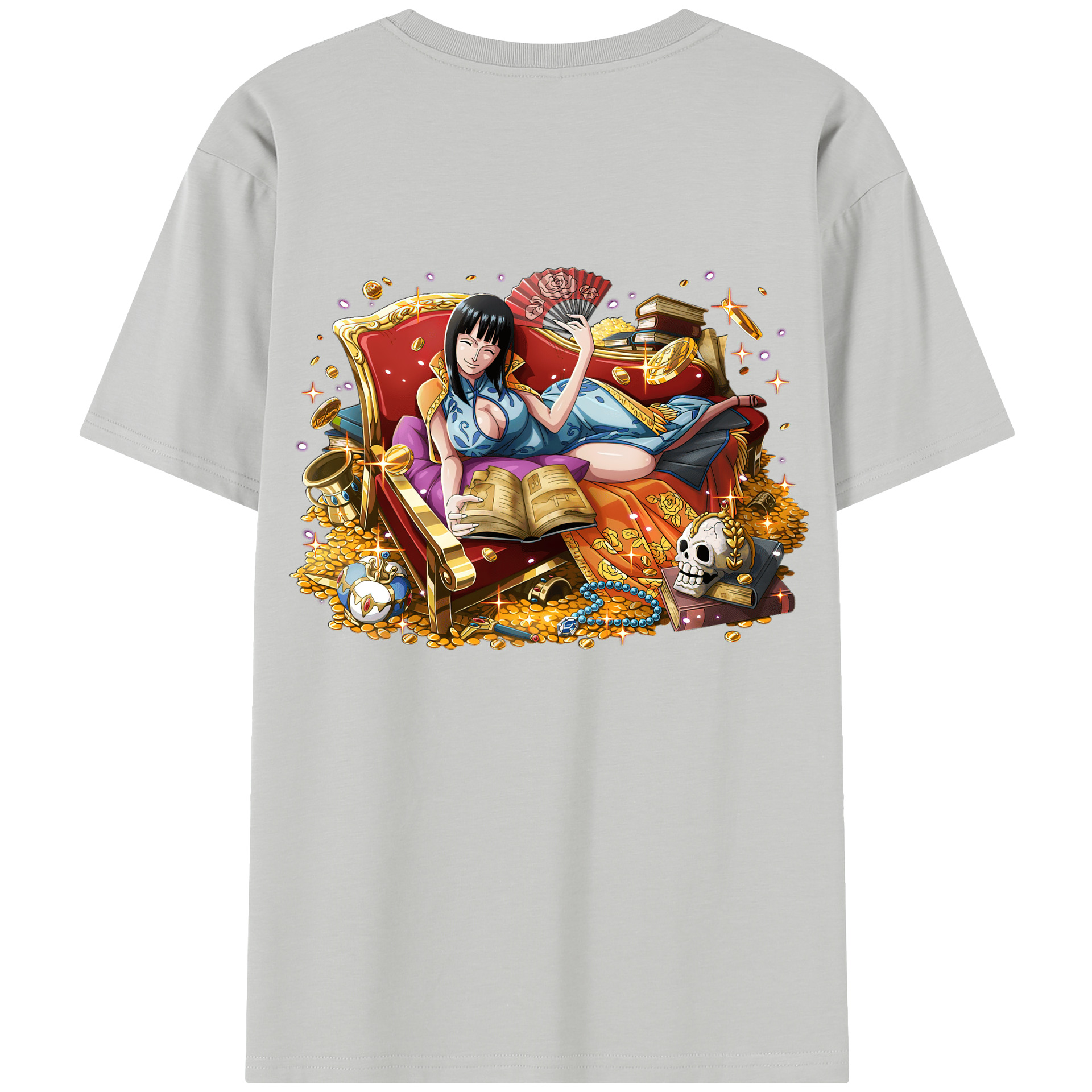 ワンピース ニコ・ロビン ONE PIECE Nico Robin 綿100％半袖Tシャツ（背面プリント）