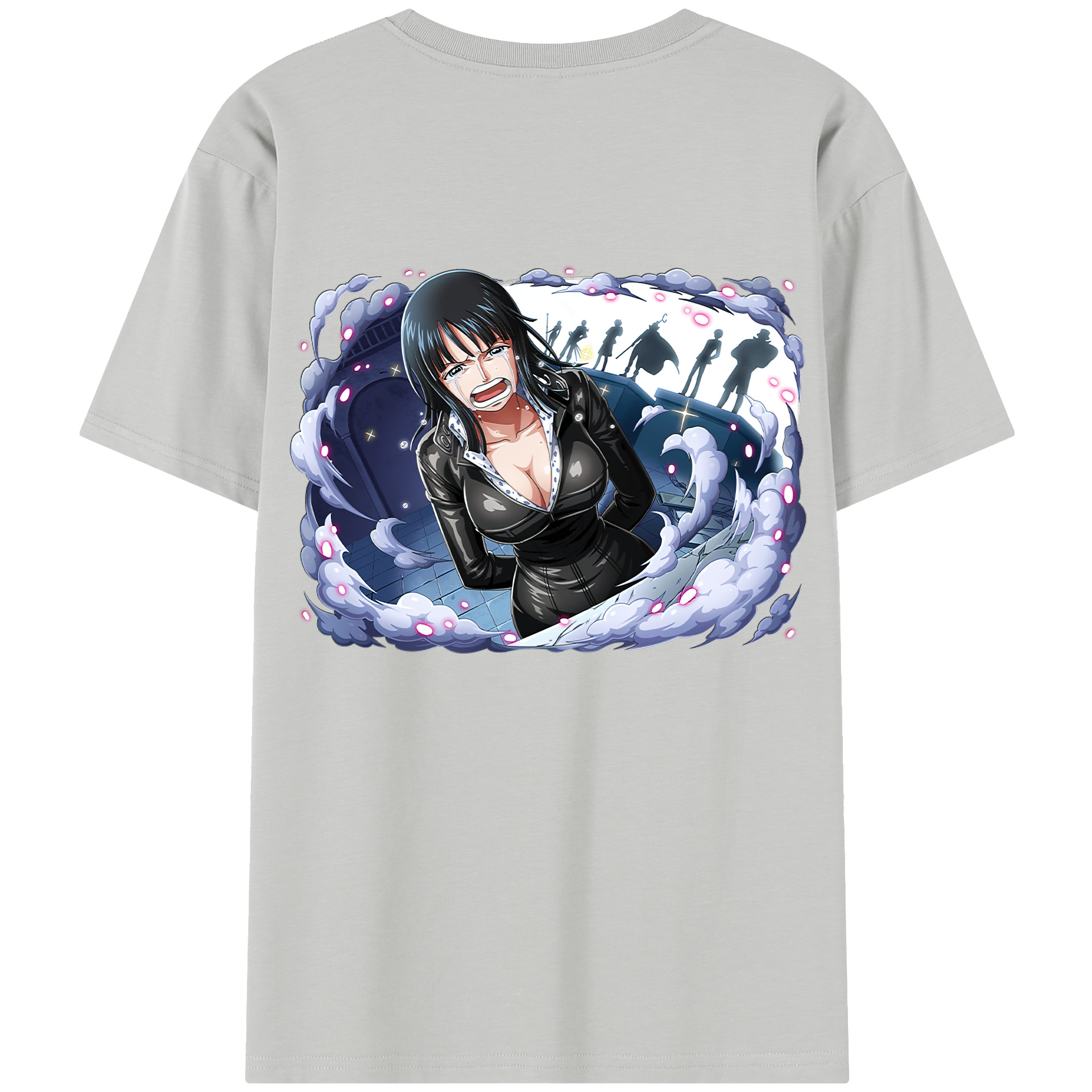 ワンピース ニコ・ロビン ONE PIECE Nico Robin 綿100％半袖Tシャツ（背面プリント）