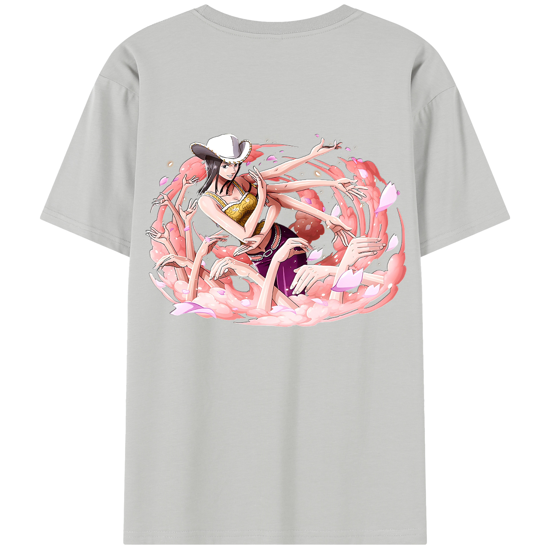ワンピース ニコ・ロビン ONE PIECE Nico Robin 綿100％半袖Tシャツ（背面プリント）