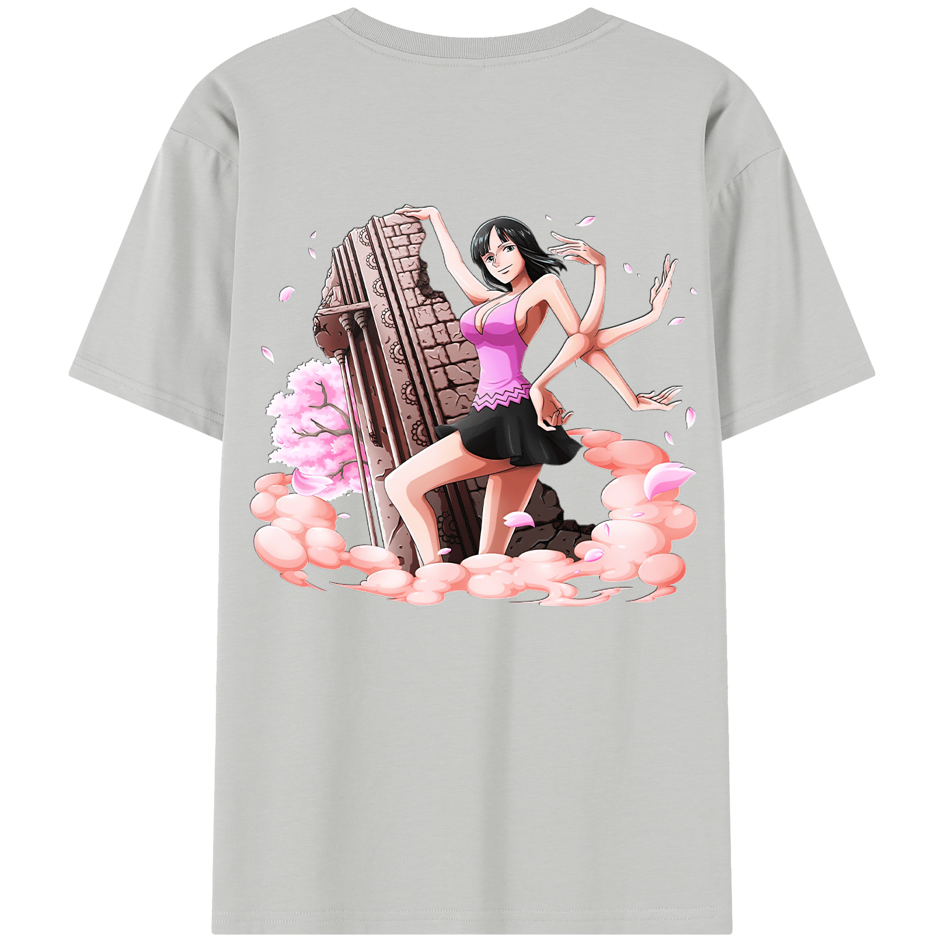ワンピース ニコ・ロビン ONE PIECE Nico Robin 綿100％半袖Tシャツ（背面プリント）