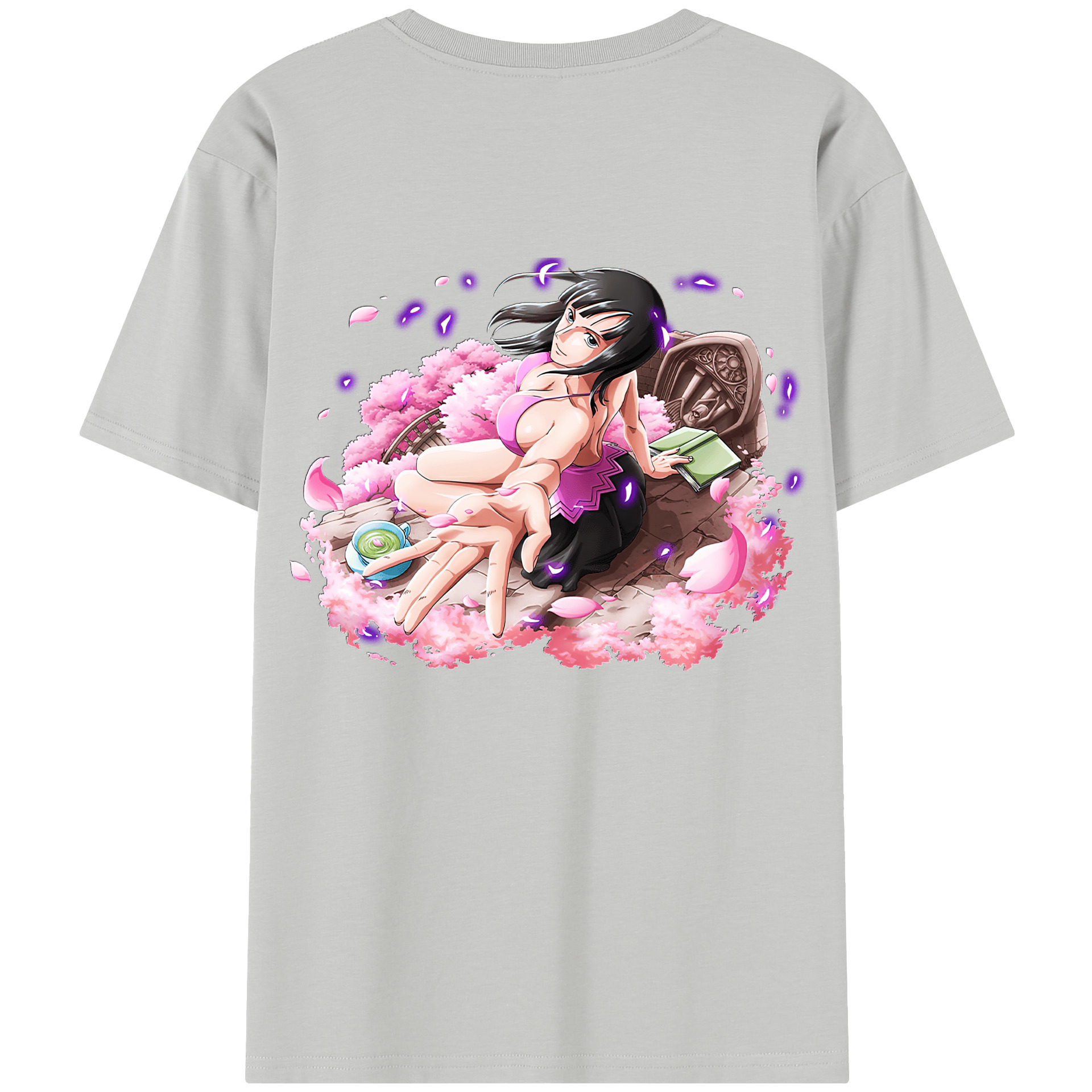 ワンピース ニコ・ロビン ONE PIECE Nico Robin 綿100％半袖Tシャツ（背面プリント）