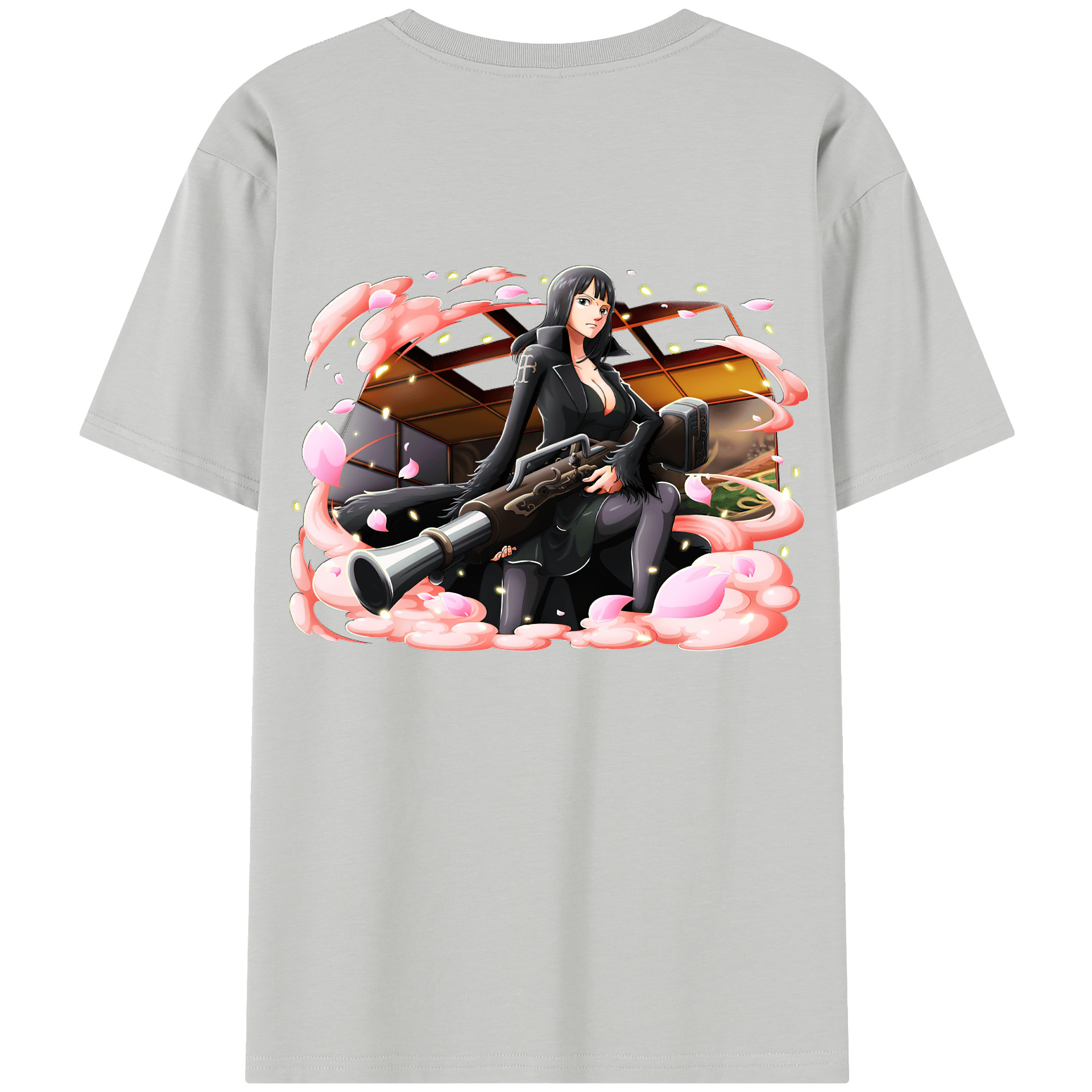 ワンピース ニコ・ロビン ONE PIECE Nico Robin 綿100％半袖Tシャツ（背面プリント）