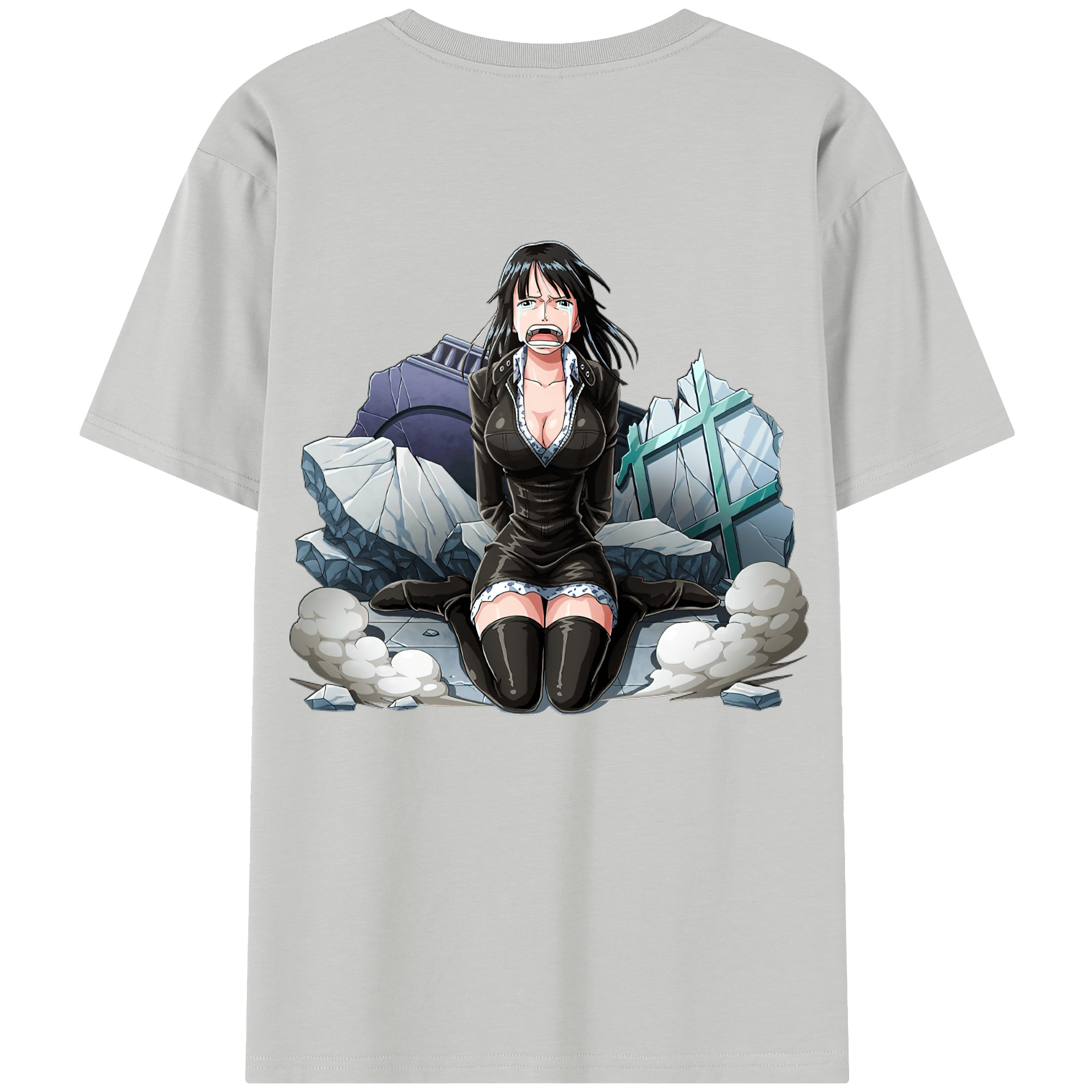 ワンピース ニコ・ロビン ONE PIECE Nico Robin 綿100％半袖Tシャツ（背面プリント）