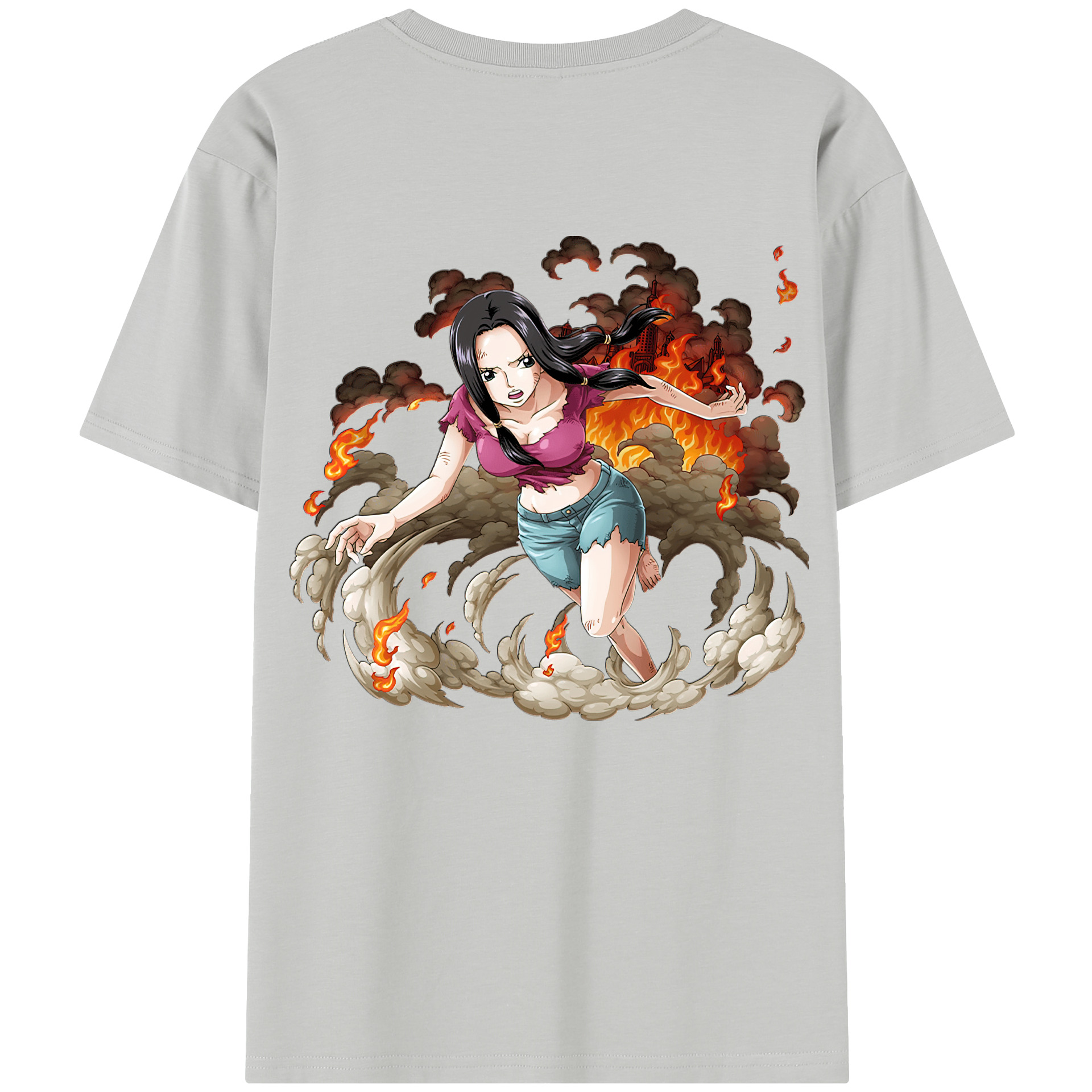 ワンピース ニコ・ロビン ONE PIECE Nico Robin 綿100％半袖Tシャツ（背面プリント）
