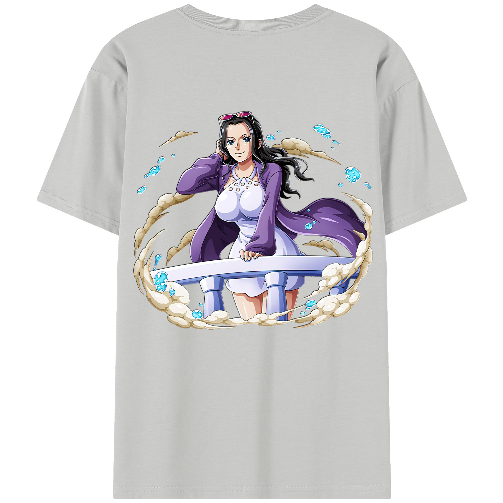 ワンピース ニコ・ロビン ONE PIECE Nico Robin 綿100％半袖Tシャツ（背面プリント）