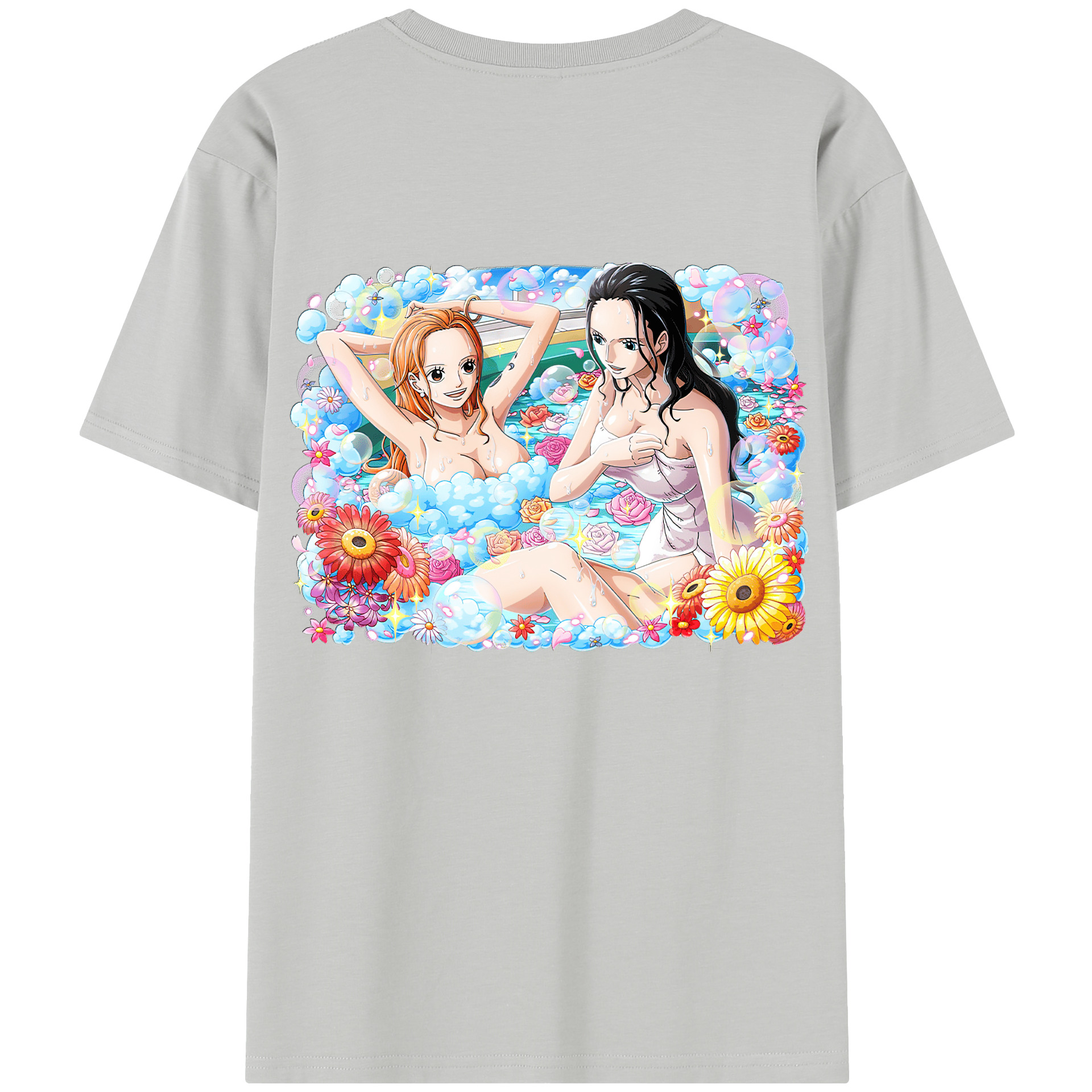 ワンピース ニコ・ロビン ONE PIECE Nico Robin 綿100％半袖Tシャツ（背面プリント）