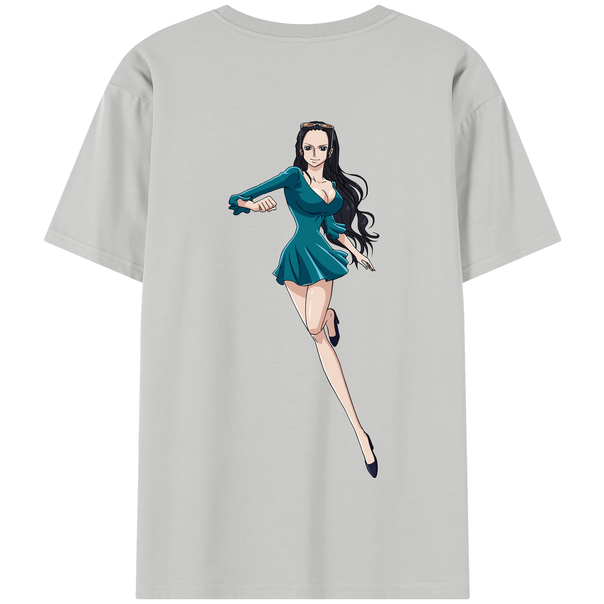 ワンピース ニコ・ロビン ONE PIECE Nico Robin 綿100％半袖Tシャツ（背面プリント）