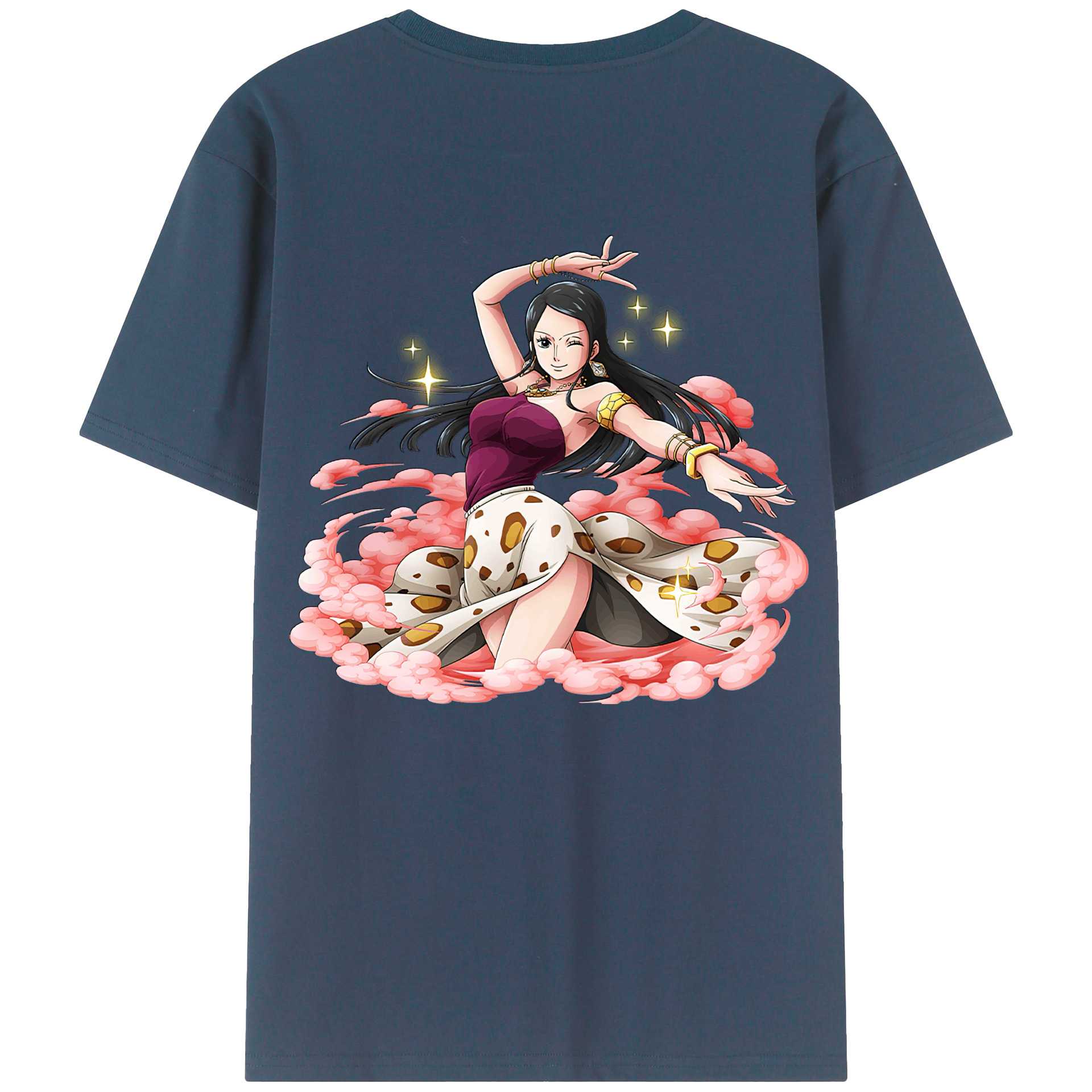 ワンピース ニコ・ロビン ONE PIECE Nico Robin 綿100％半袖Tシャツ（背面プリント）