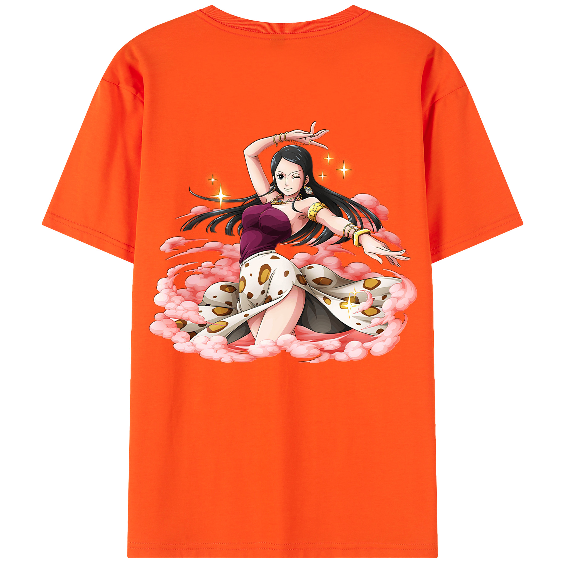 ワンピース ニコ・ロビン ONE PIECE Nico Robin 綿100％半袖Tシャツ（背面プリント）