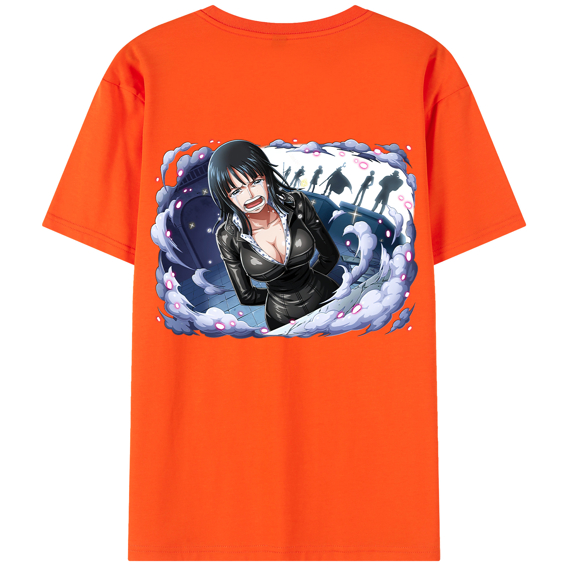 ワンピース ニコ・ロビン ONE PIECE Nico Robin 綿100％半袖Tシャツ（背面プリント）