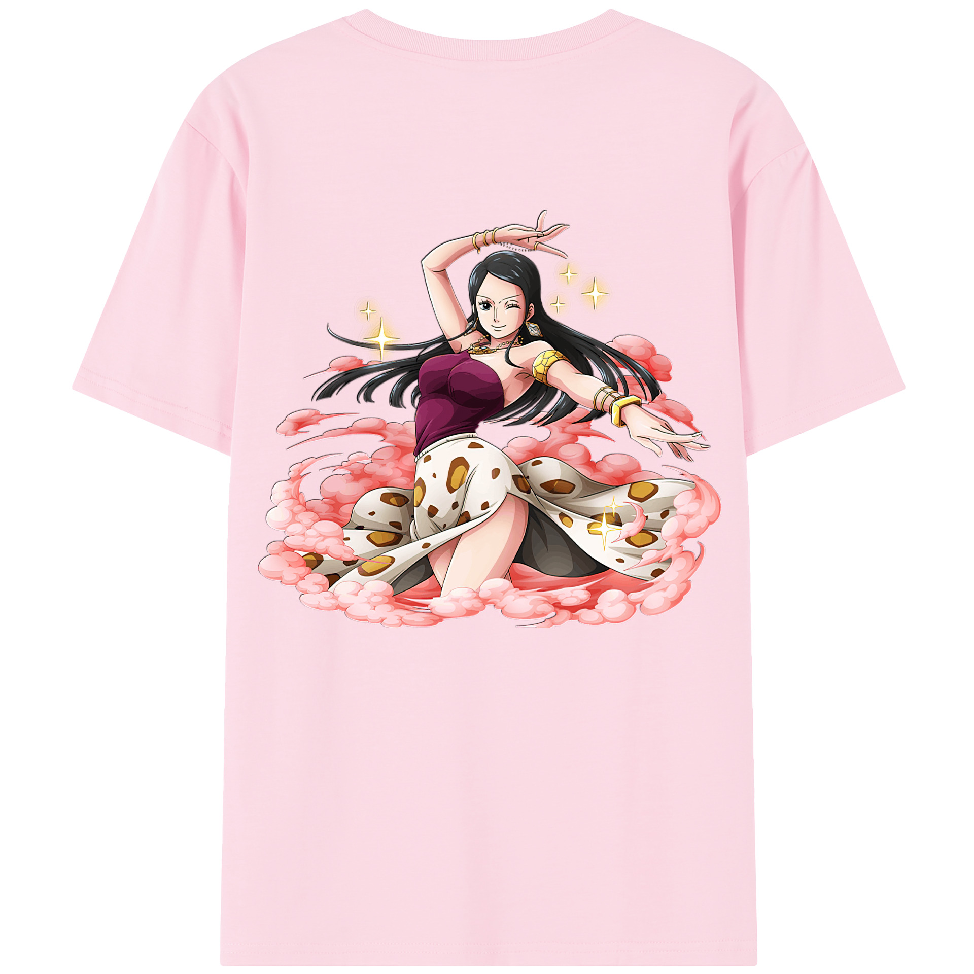 ワンピース ニコ・ロビン ONE PIECE Nico Robin 綿100％半袖Tシャツ（背面プリント）