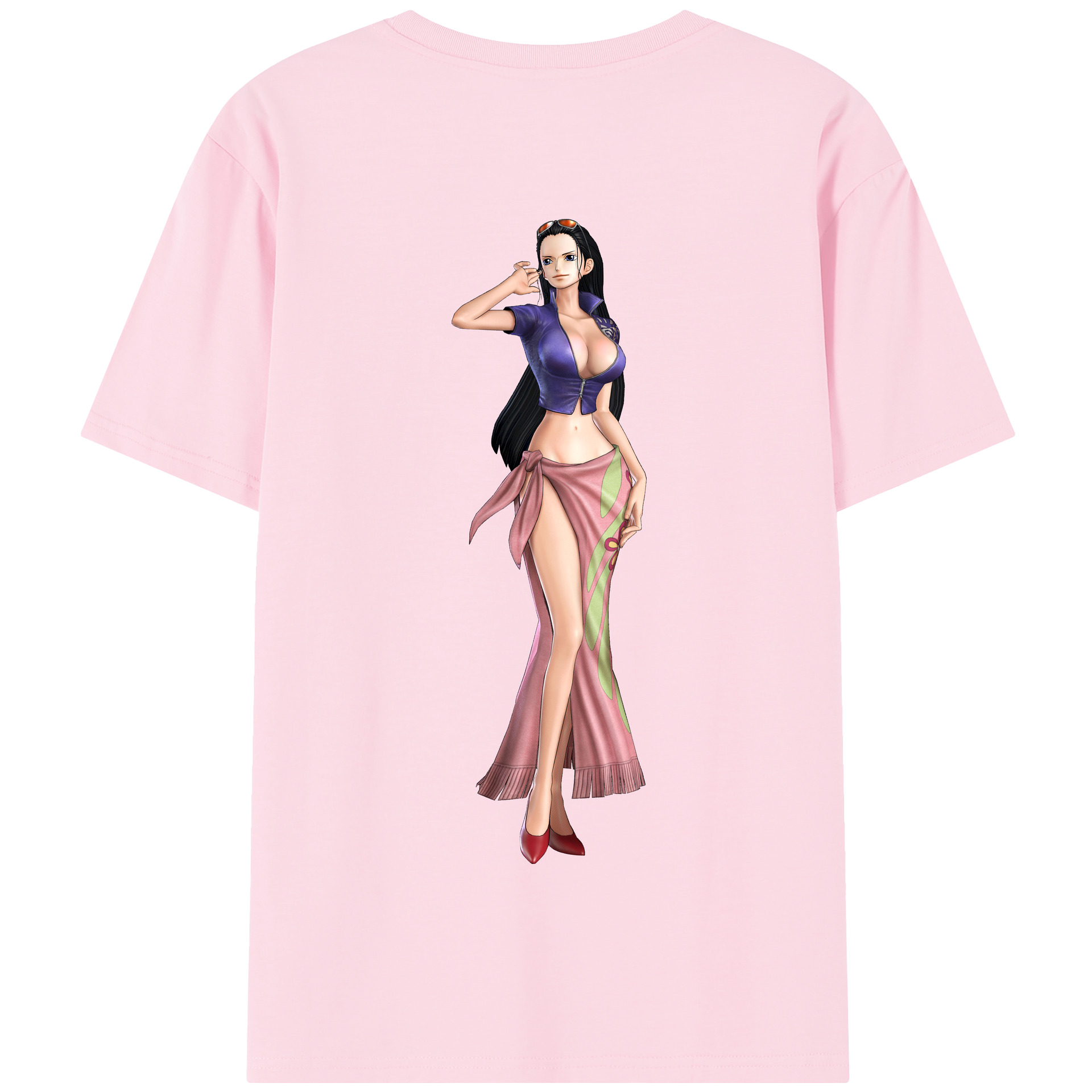 ワンピース ニコ・ロビン ONE PIECE Nico Robin 綿100％半袖Tシャツ（背面プリント）