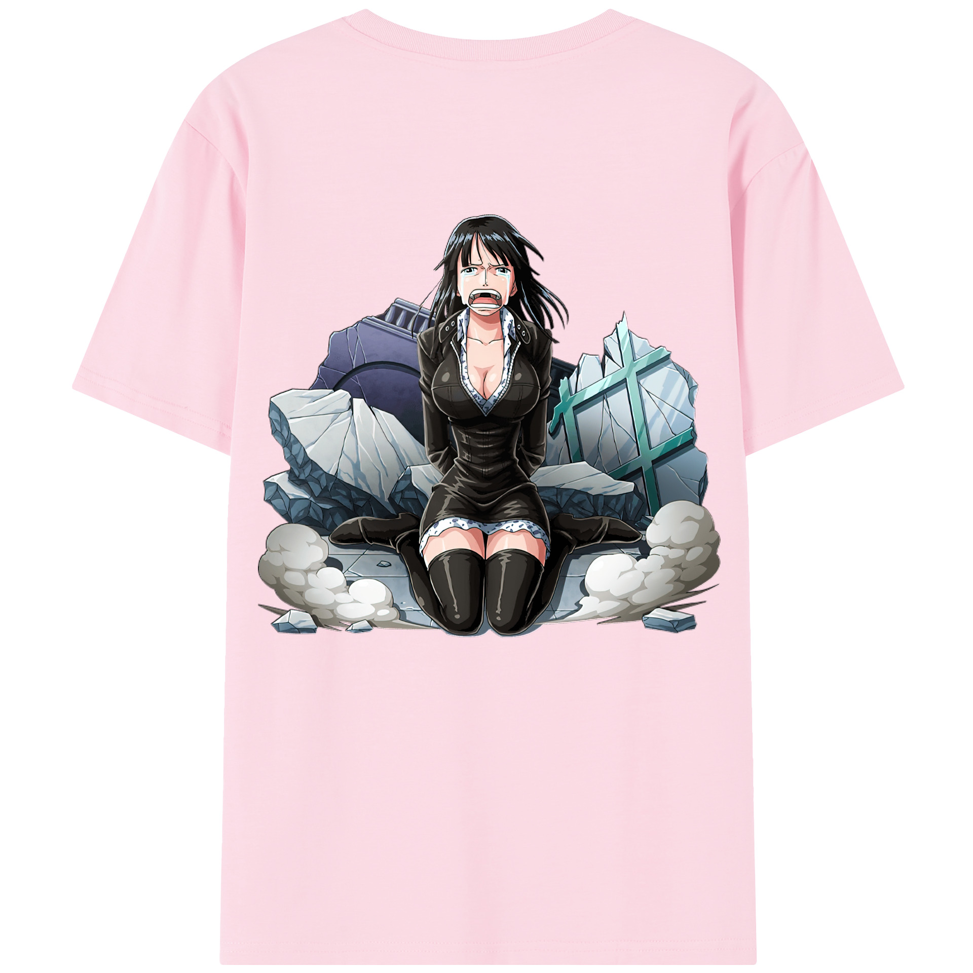 ワンピース ニコ・ロビン ONE PIECE Nico Robin 綿100％半袖Tシャツ（背面プリント）