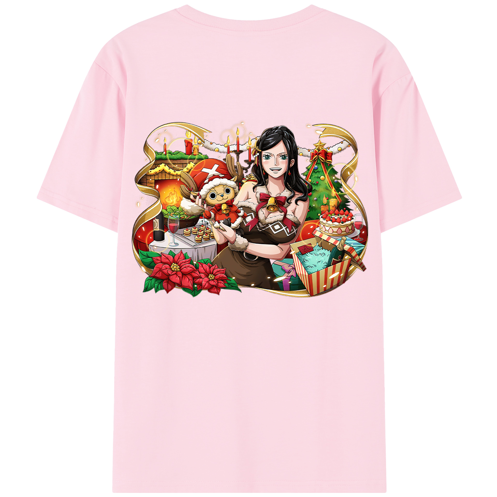 ワンピース ニコ・ロビン ONE PIECE Nico Robin 綿100％半袖Tシャツ（背面プリント）