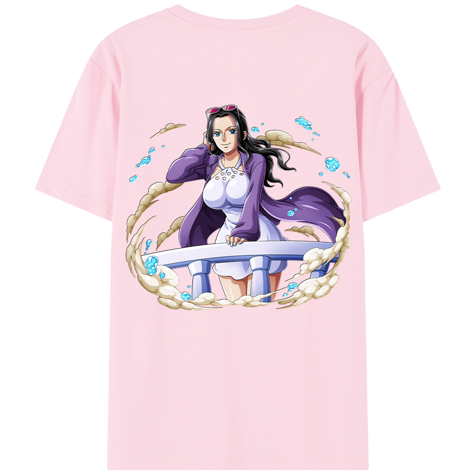 ワンピース ニコ・ロビン ONE PIECE Nico Robin 綿100％半袖Tシャツ（背面プリント）
