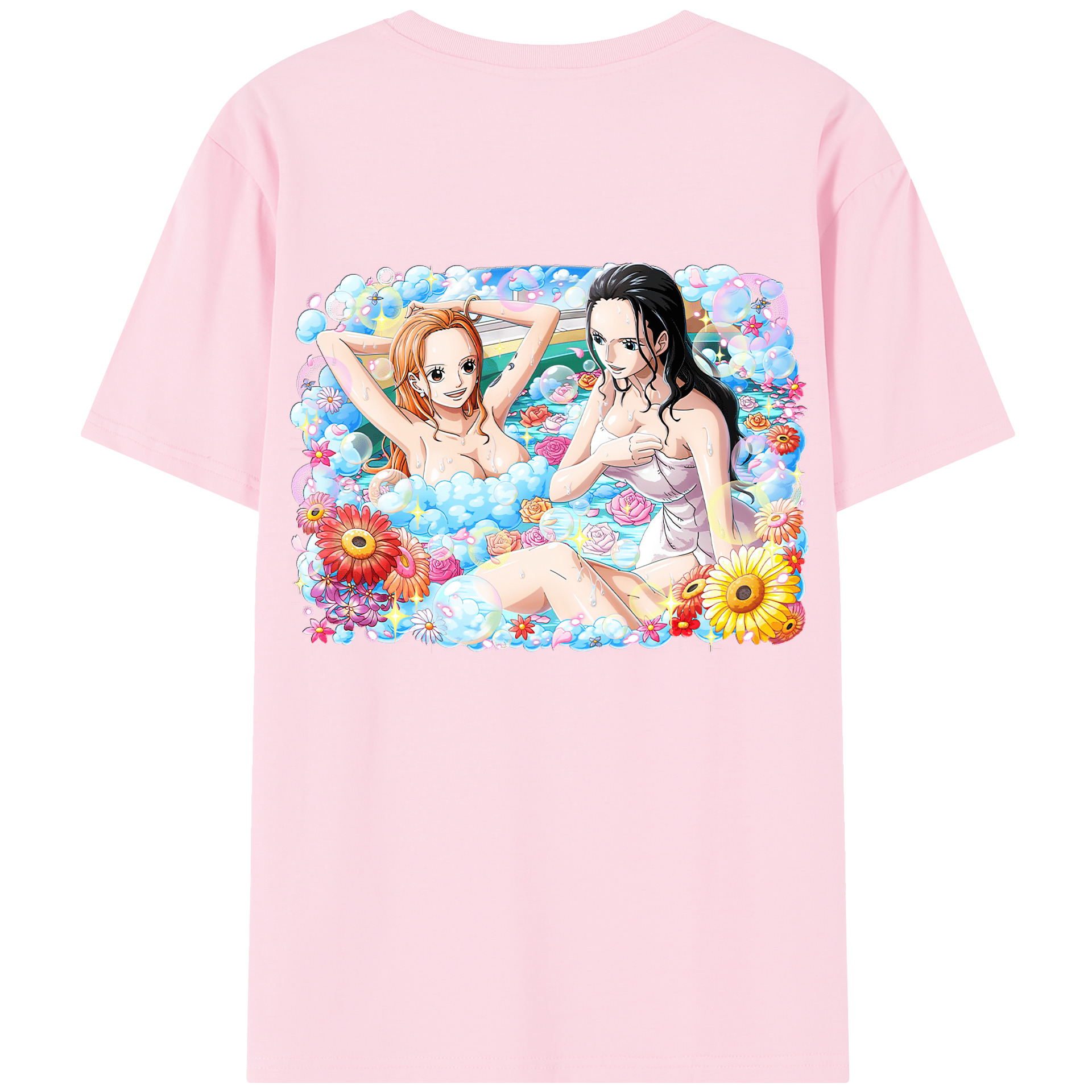 ワンピース ニコ・ロビン ONE PIECE Nico Robin 綿100％半袖Tシャツ（背面プリント）