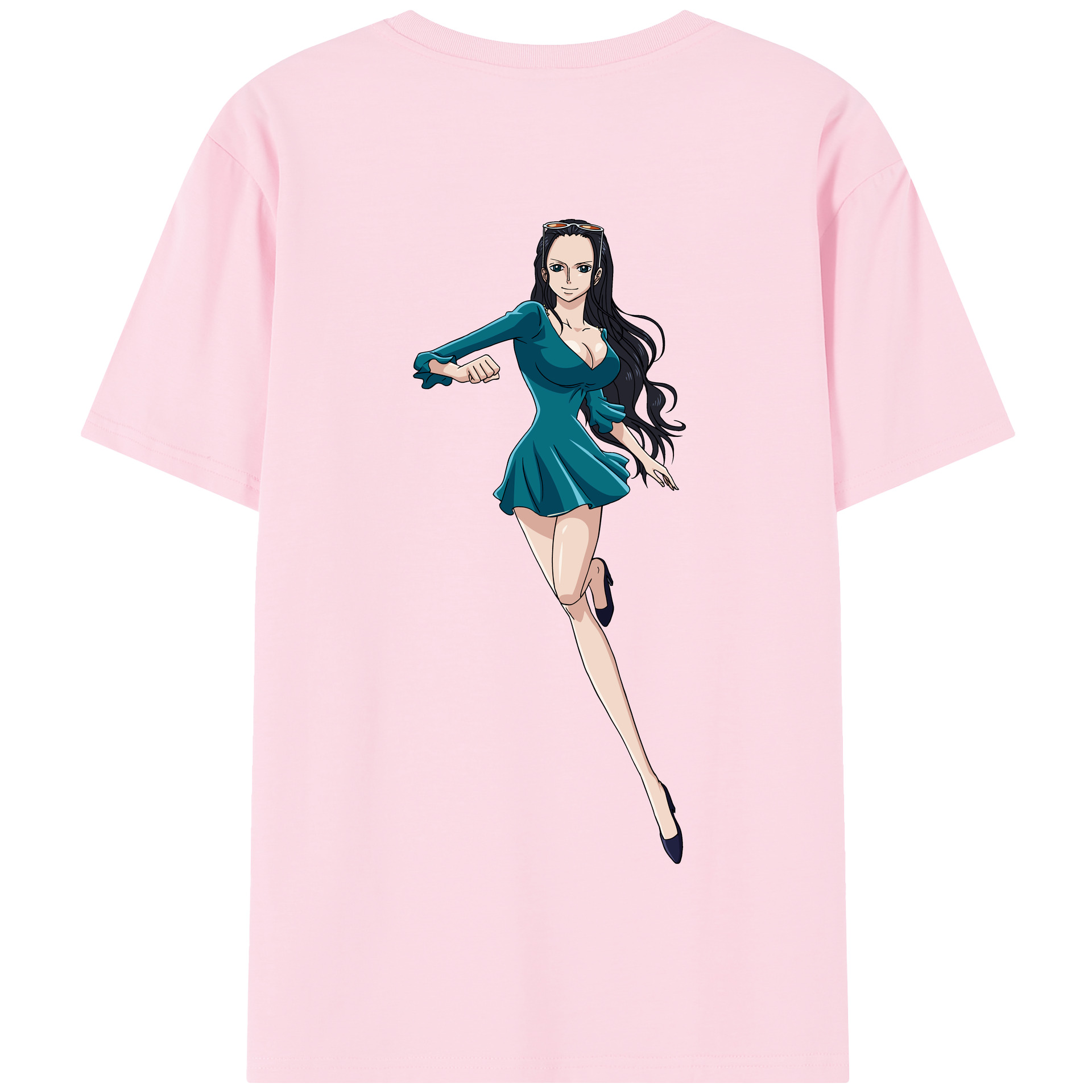 ワンピース ニコ・ロビン ONE PIECE Nico Robin 綿100％半袖Tシャツ（背面プリント）