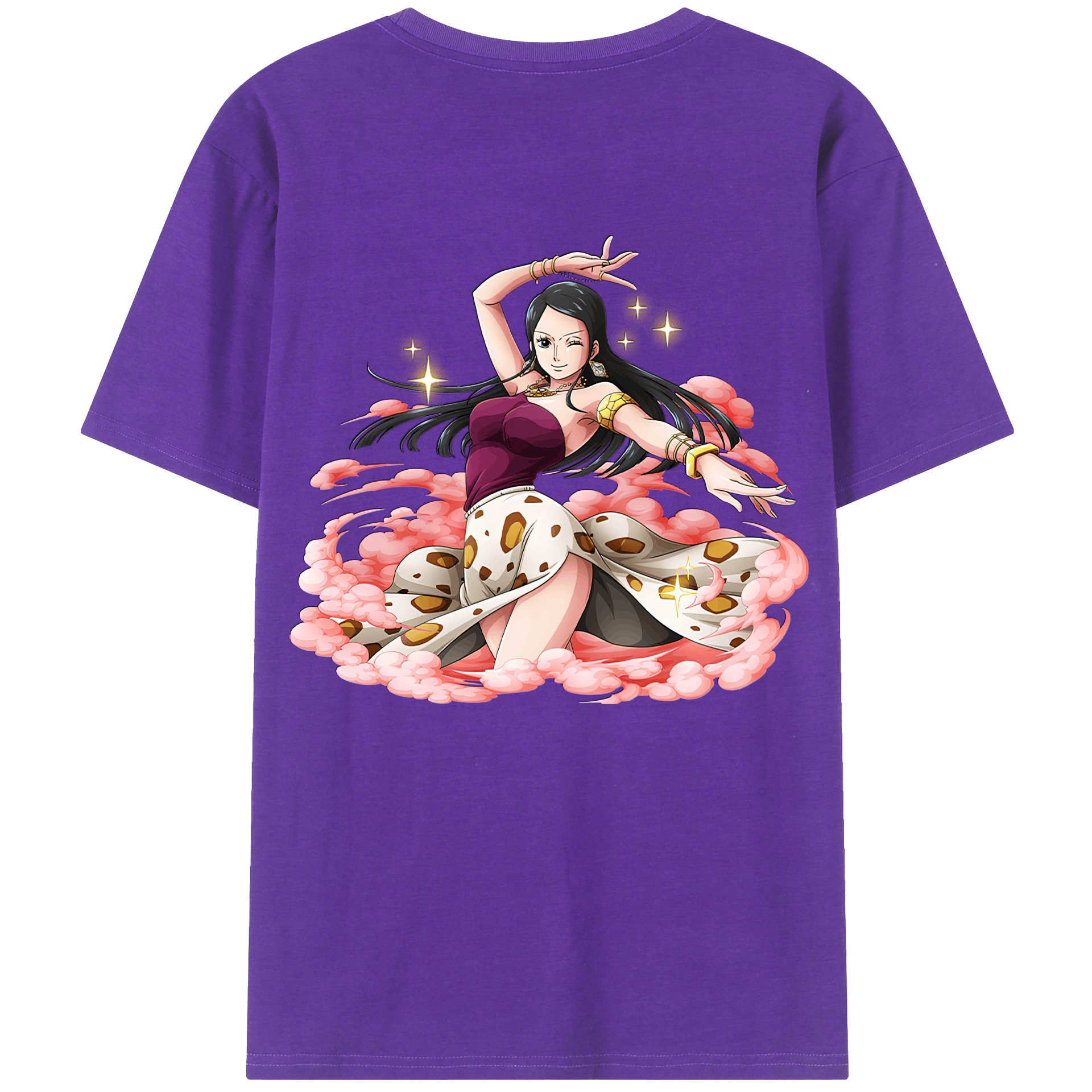 ワンピース ニコ・ロビン ONE PIECE Nico Robin 綿100％半袖Tシャツ（背面プリント）