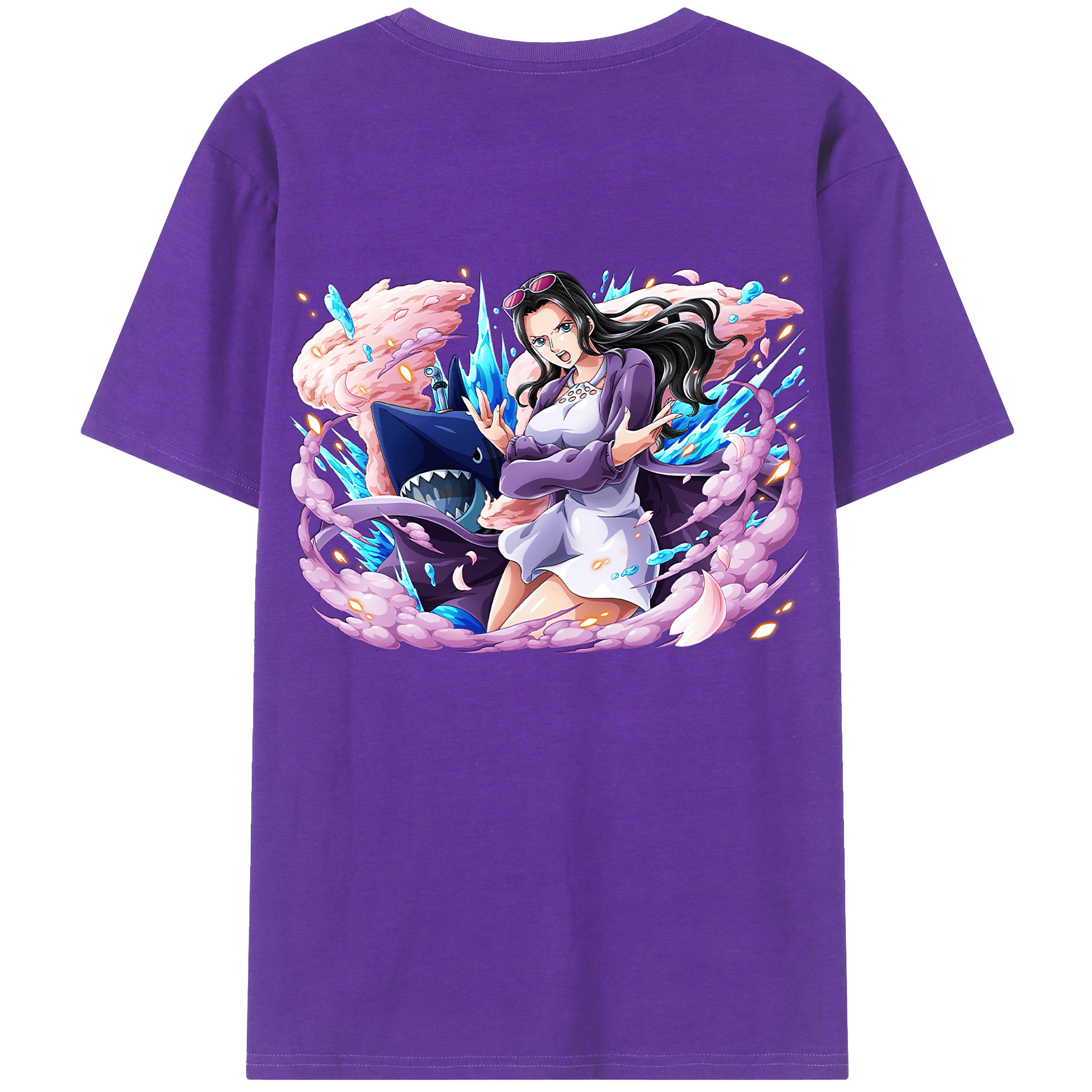 ワンピース ニコ・ロビン ONE PIECE Nico Robin 綿100％半袖Tシャツ（背面プリント）