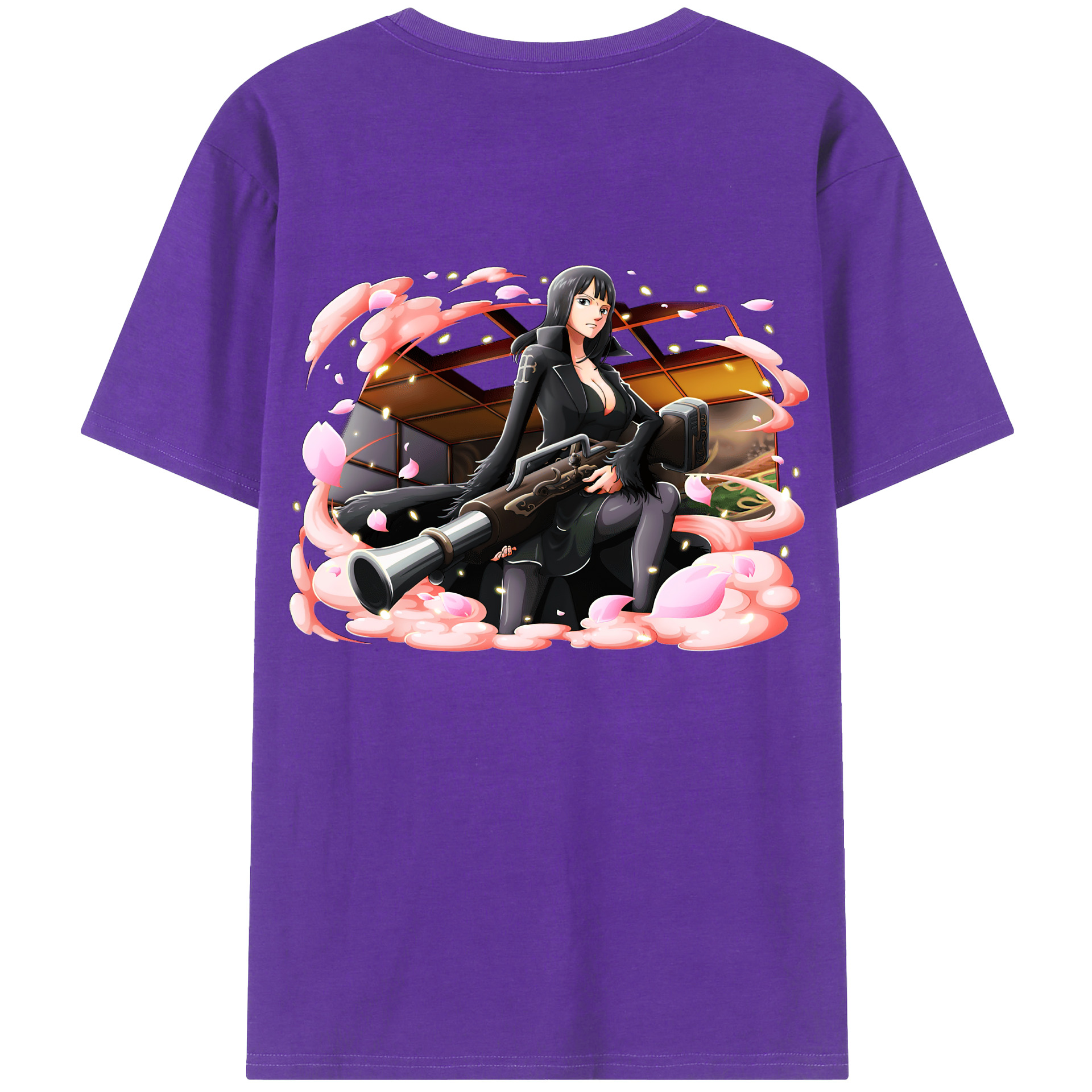 ワンピース ニコ・ロビン ONE PIECE Nico Robin 綿100％半袖Tシャツ（背面プリント）
