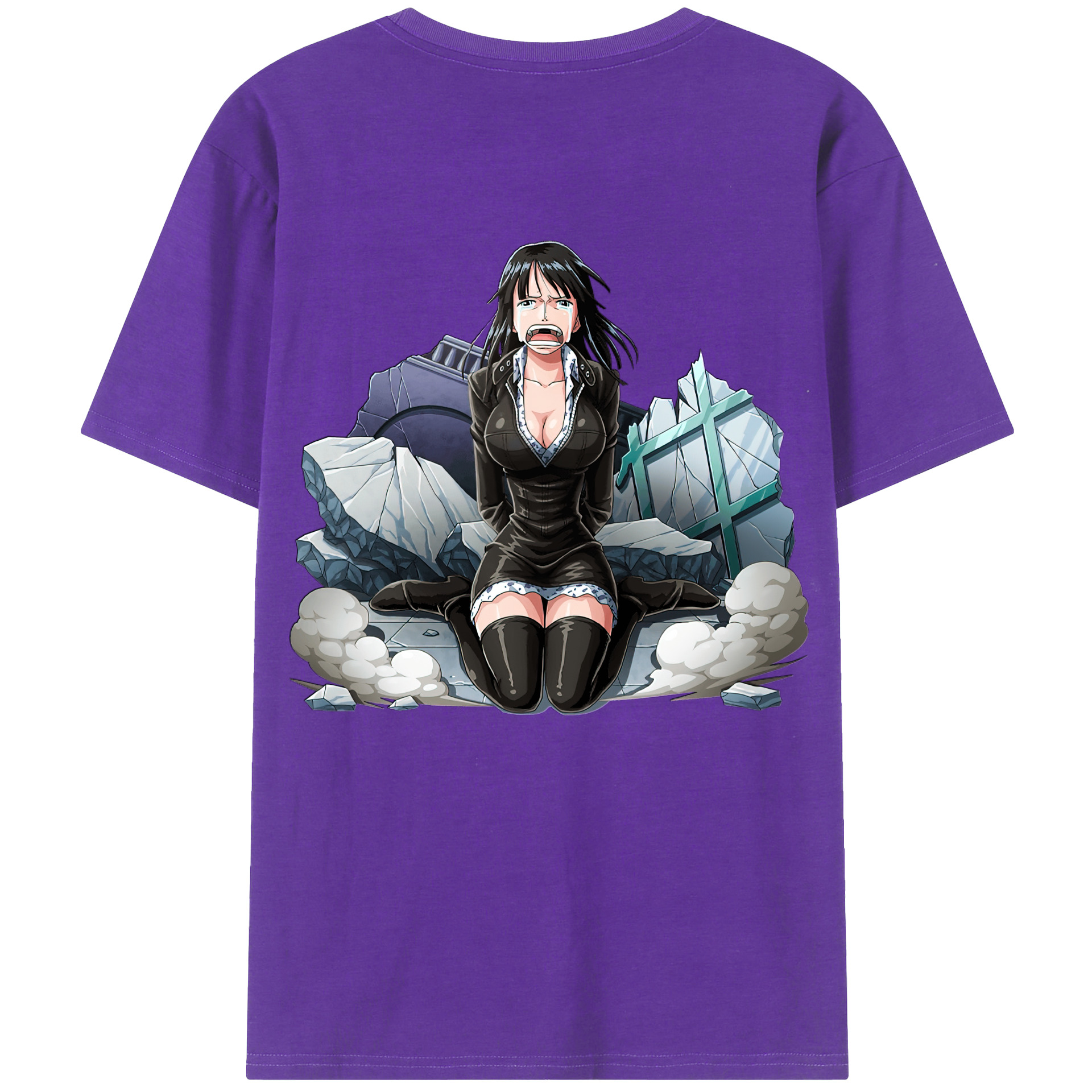 ワンピース ニコ・ロビン ONE PIECE Nico Robin 綿100％半袖Tシャツ（背面プリント）
