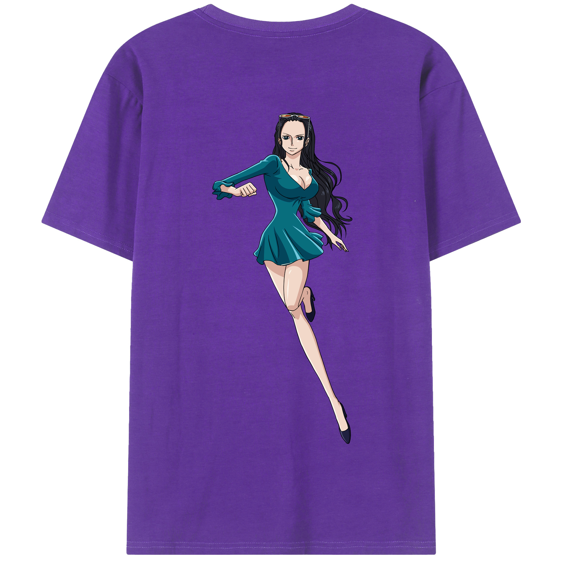 ワンピース ニコ・ロビン ONE PIECE Nico Robin 綿100％半袖Tシャツ（背面プリント）