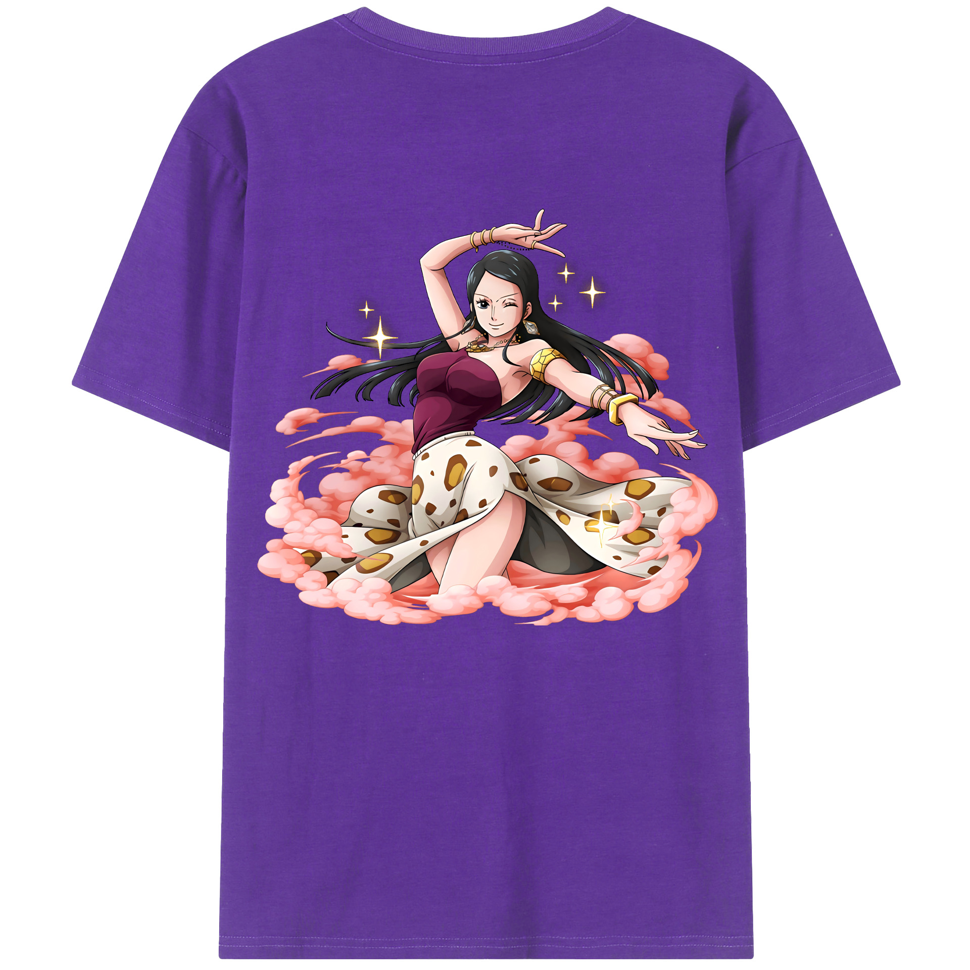 ワンピース ニコ・ロビン ONE PIECE Nico Robin 綿100％半袖Tシャツ（背面プリント）