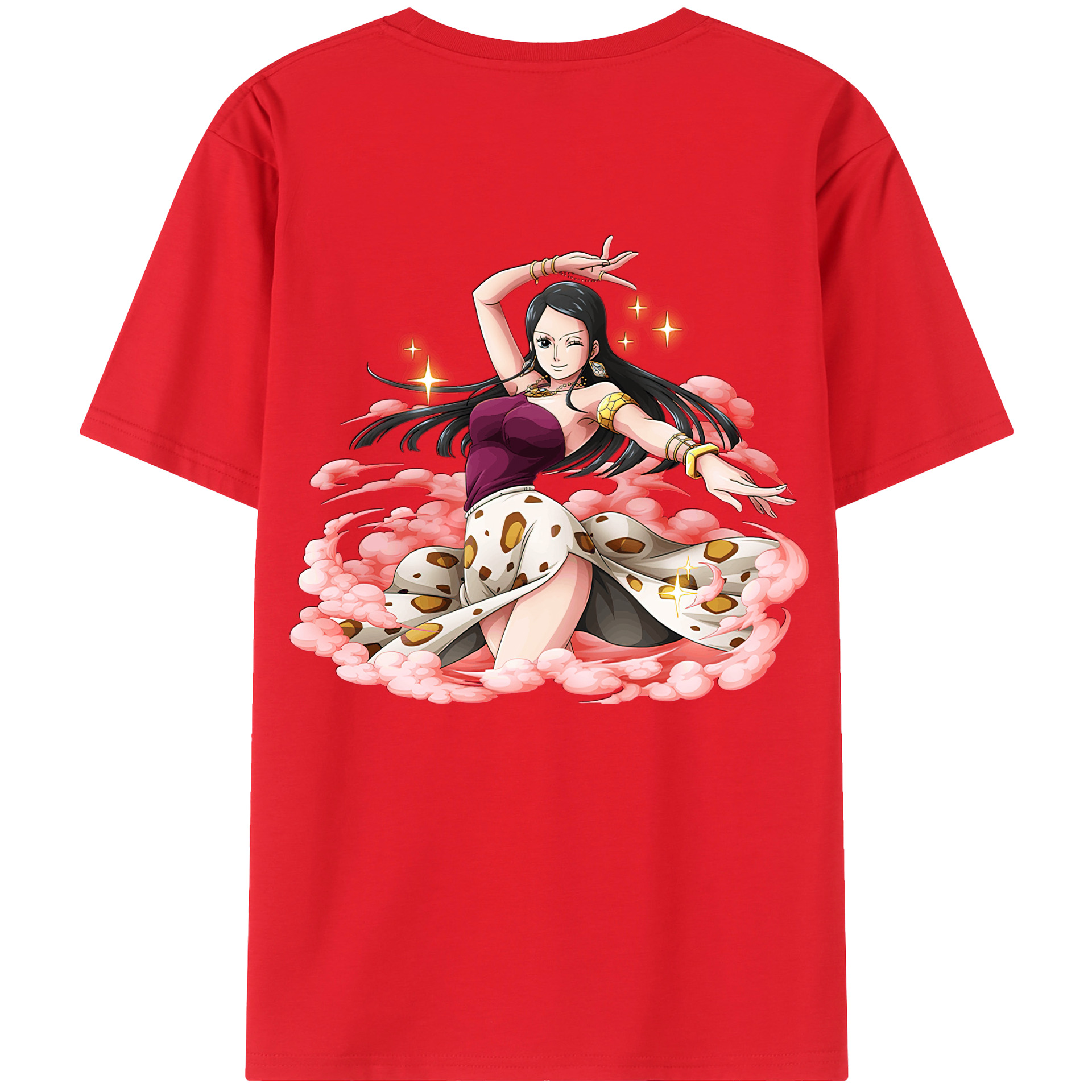 ワンピース ニコ・ロビン ONE PIECE Nico Robin 綿100％半袖Tシャツ（背面プリント）