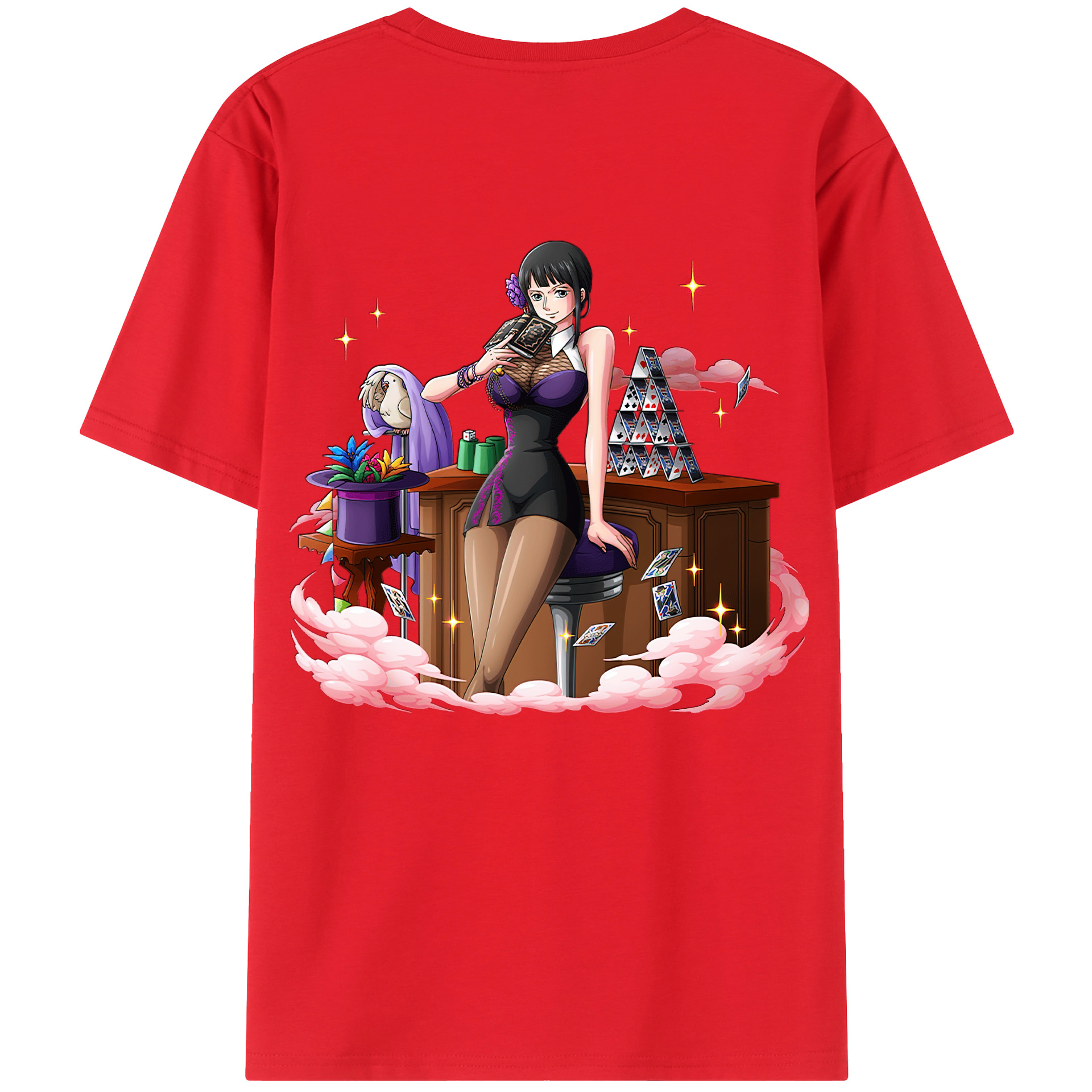 ワンピース ニコ・ロビン ONE PIECE Nico Robin 綿100％半袖Tシャツ（背面プリント）