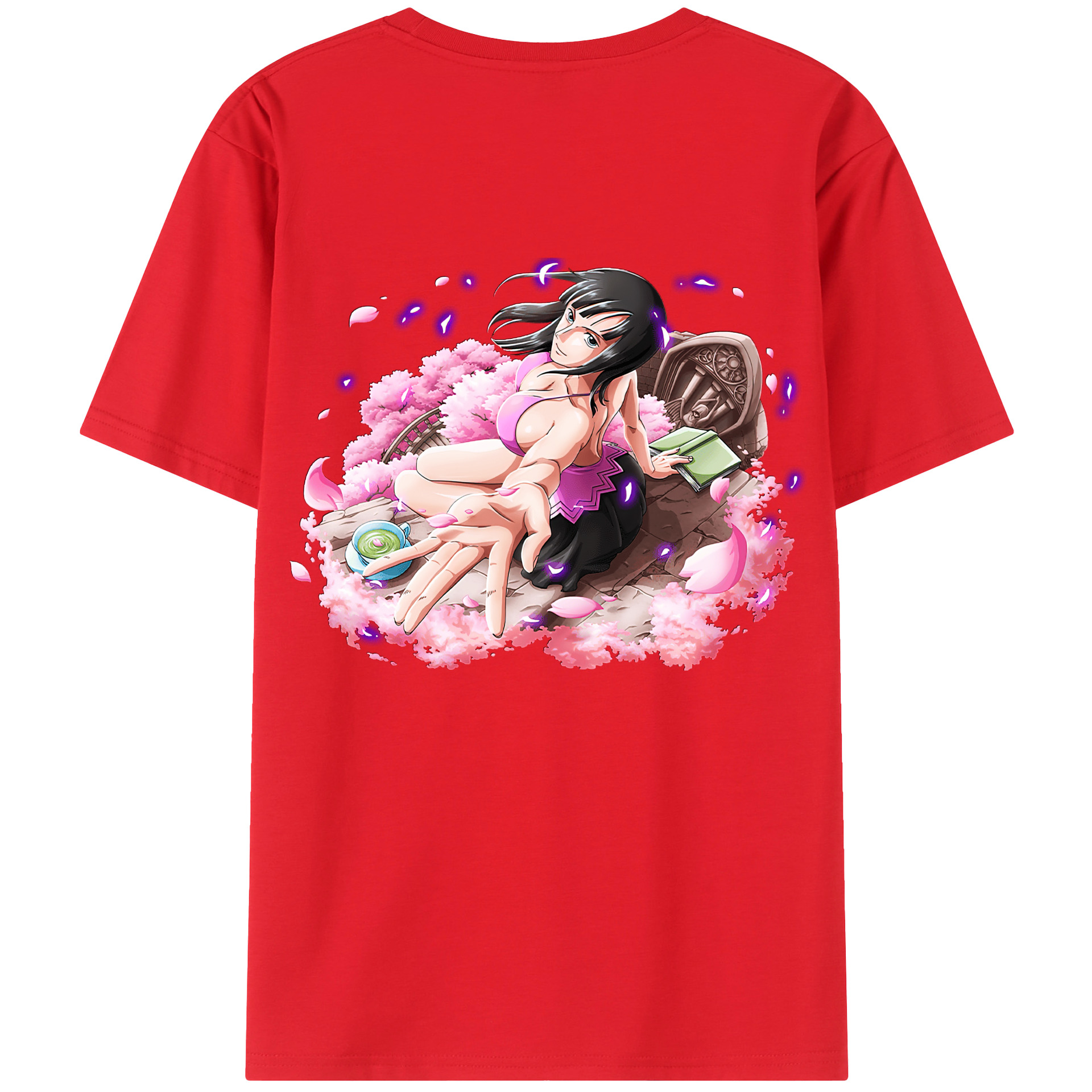 ワンピース ニコ・ロビン ONE PIECE Nico Robin 綿100％半袖Tシャツ（背面プリント）