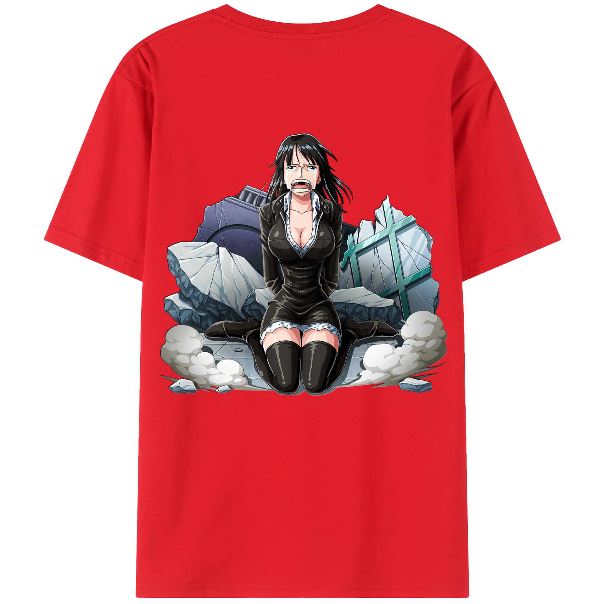 ワンピース ニコ・ロビン ONE PIECE Nico Robin 綿100％半袖Tシャツ（背面プリント）