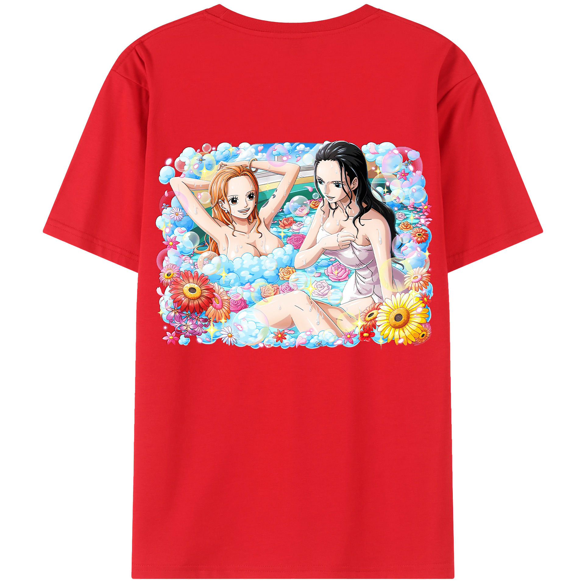 ワンピース ニコ・ロビン ONE PIECE Nico Robin 綿100％半袖Tシャツ（背面プリント）