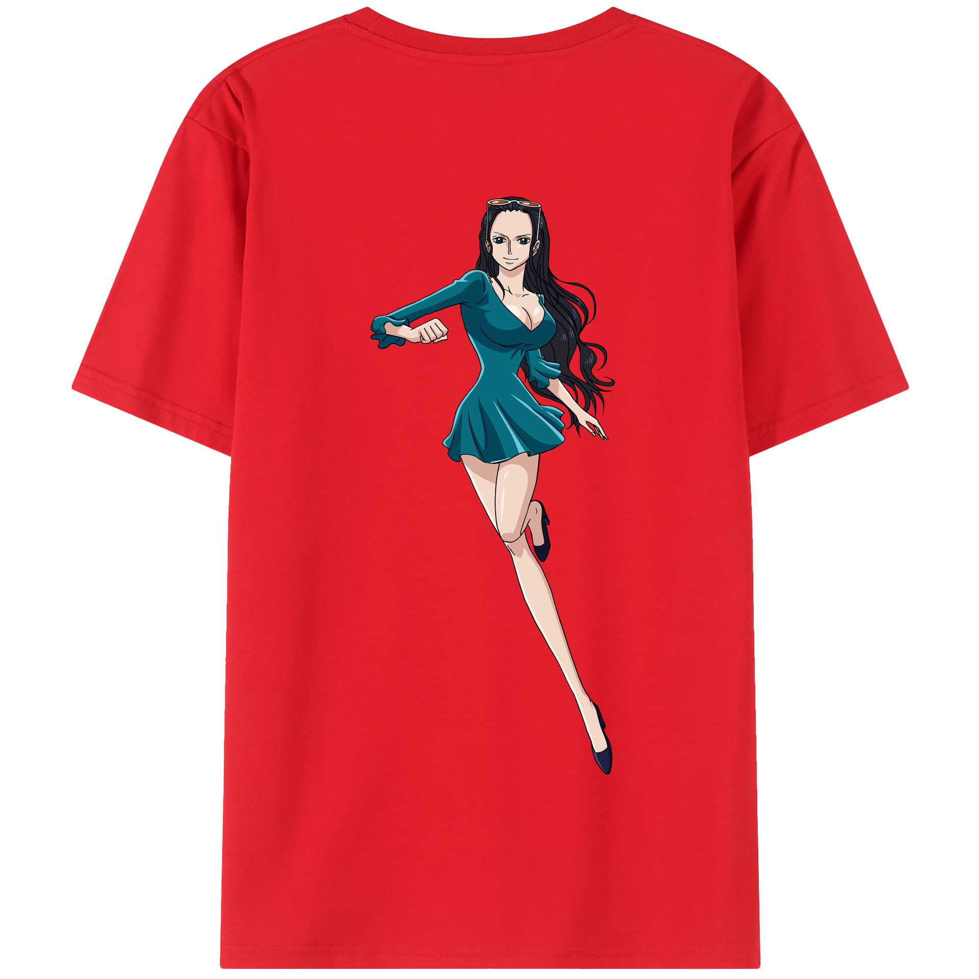 ワンピース ニコ・ロビン ONE PIECE Nico Robin 綿100％半袖Tシャツ（背面プリント）