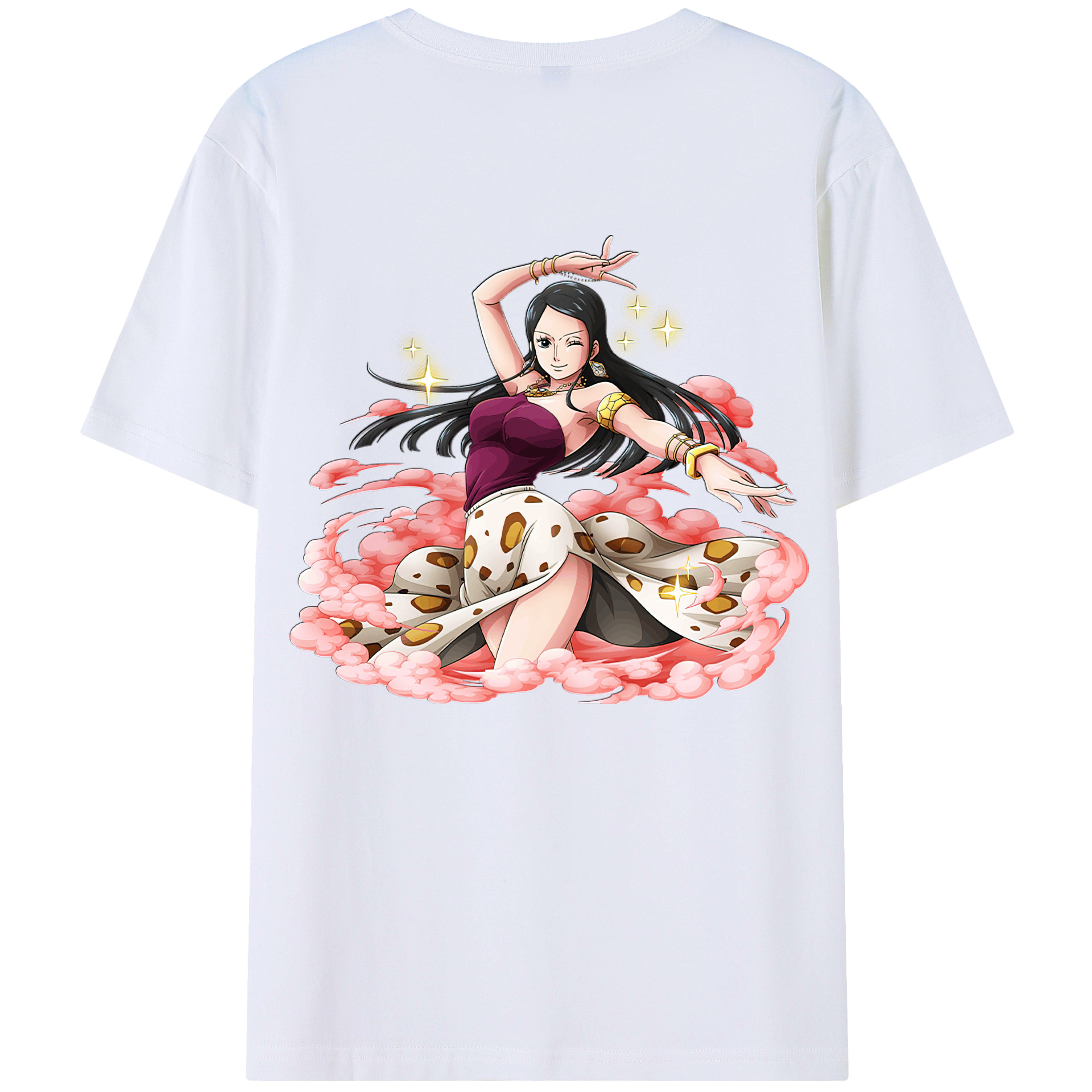 ワンピース ニコ・ロビン ONE PIECE Nico Robin 綿100％半袖Tシャツ（背面プリント）