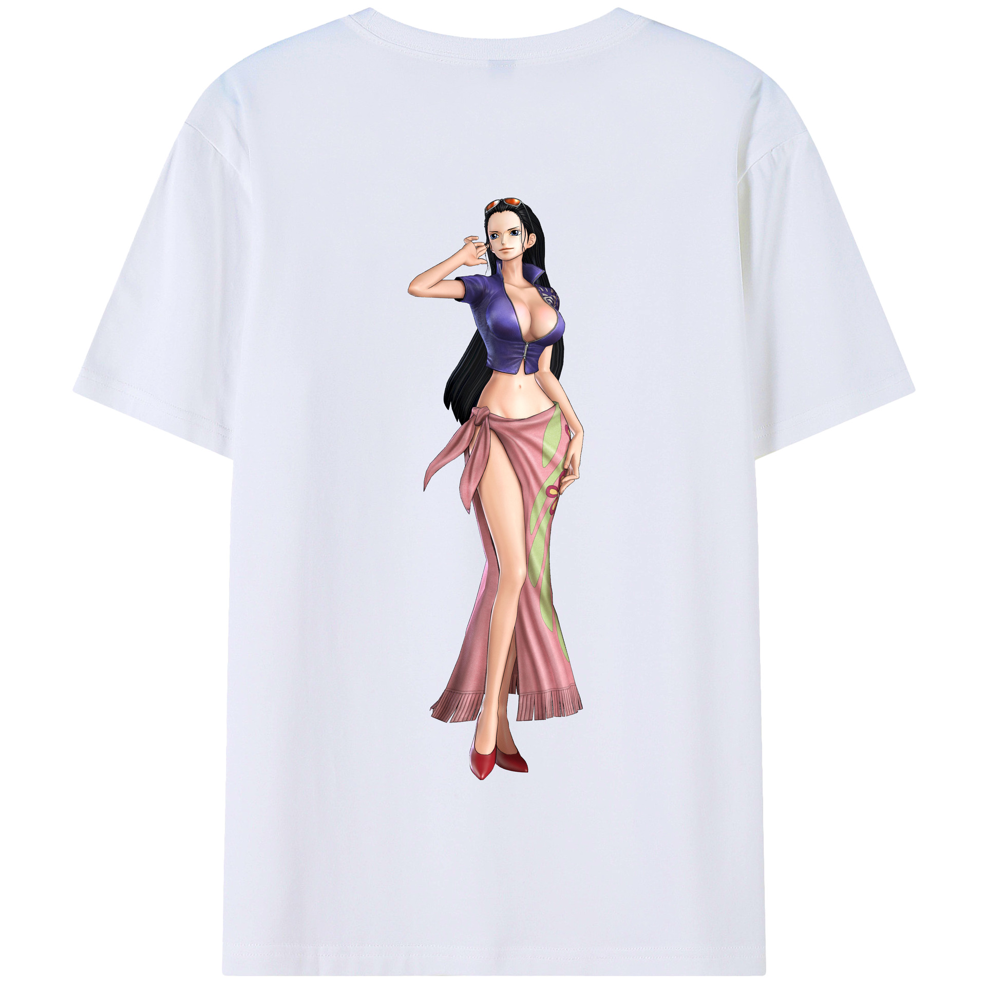 ワンピース ニコ・ロビン ONE PIECE Nico Robin 綿100％半袖Tシャツ（背面プリント）