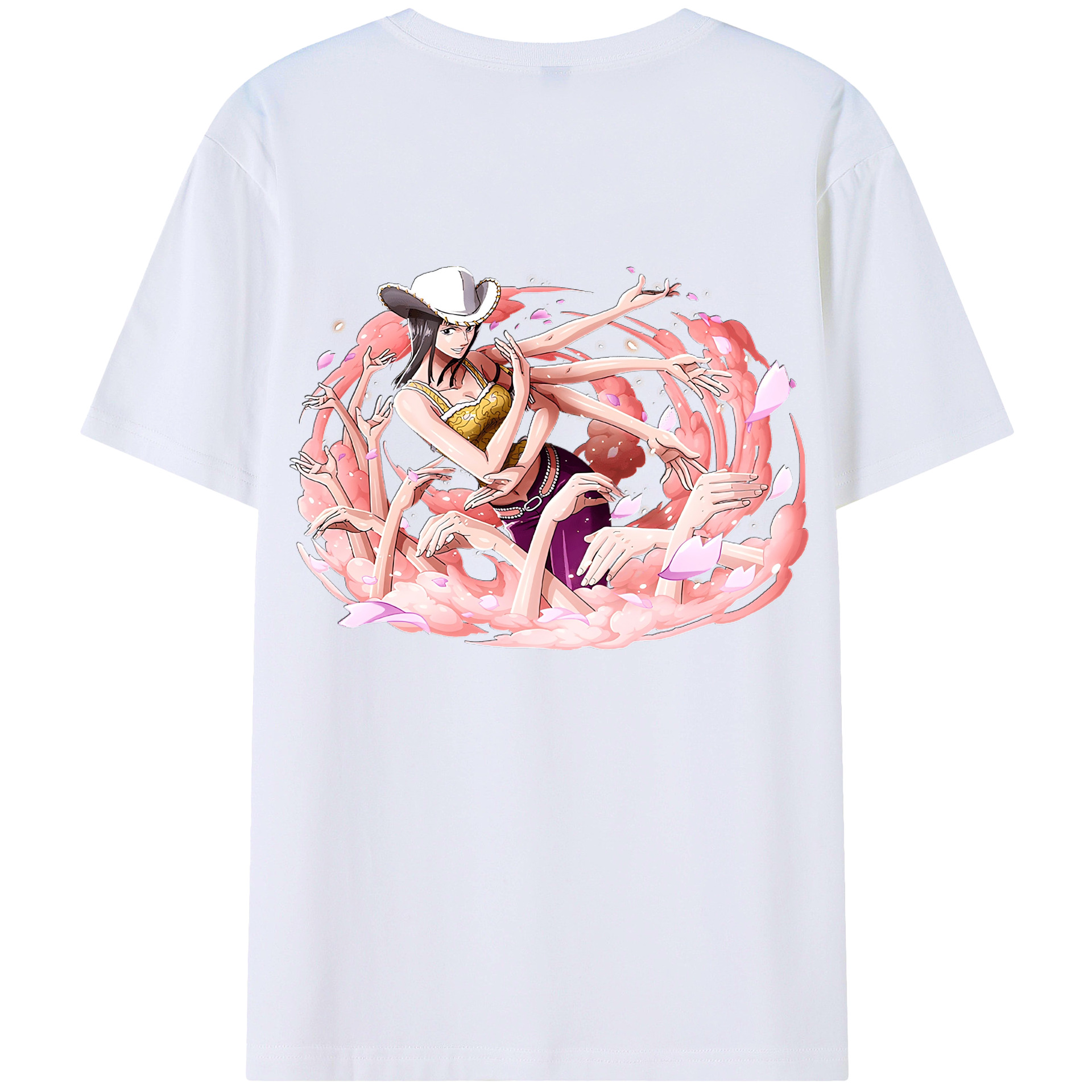 ワンピース ニコ・ロビン ONE PIECE Nico Robin 綿100％半袖Tシャツ（背面プリント）
