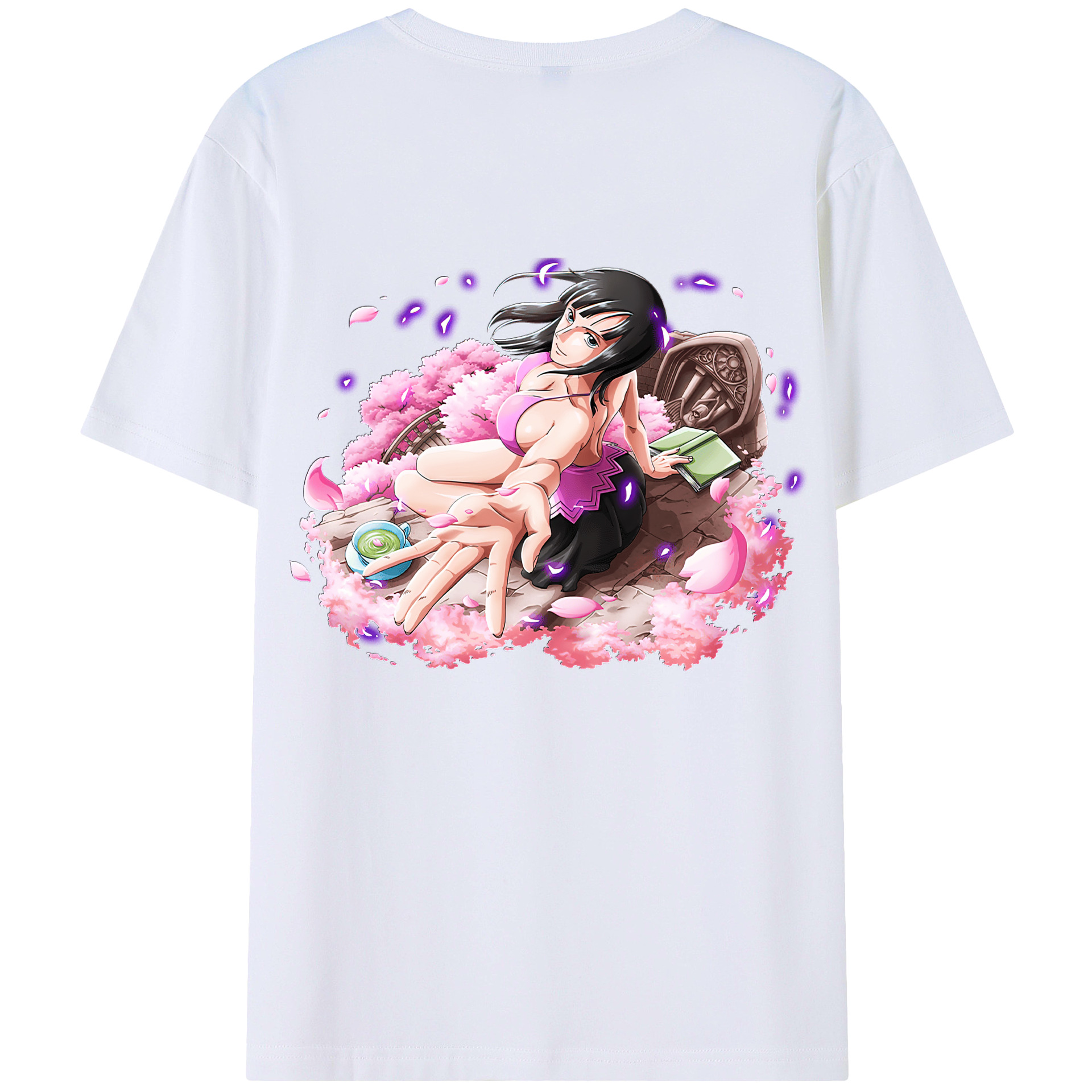ワンピース ニコ・ロビン ONE PIECE Nico Robin 綿100％半袖Tシャツ（背面プリント）