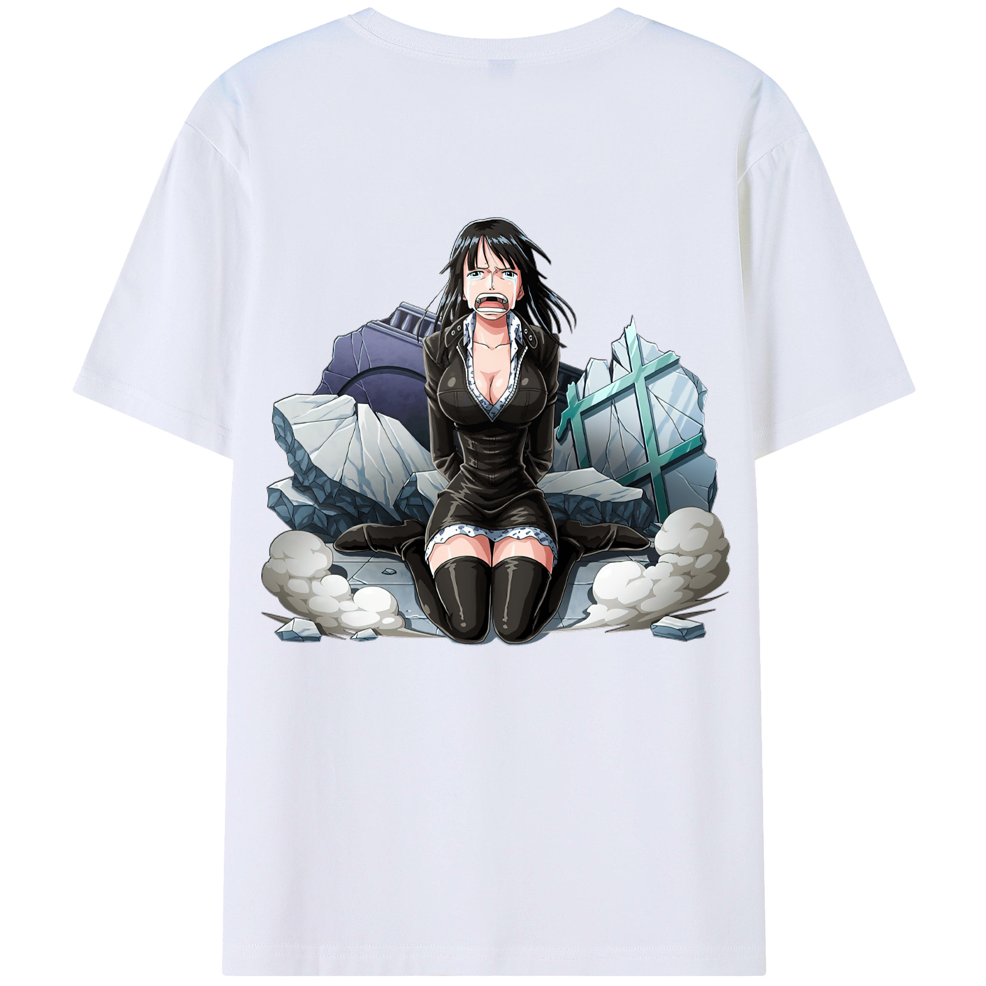 ワンピース ニコ・ロビン ONE PIECE Nico Robin 綿100％半袖Tシャツ（背面プリント）
