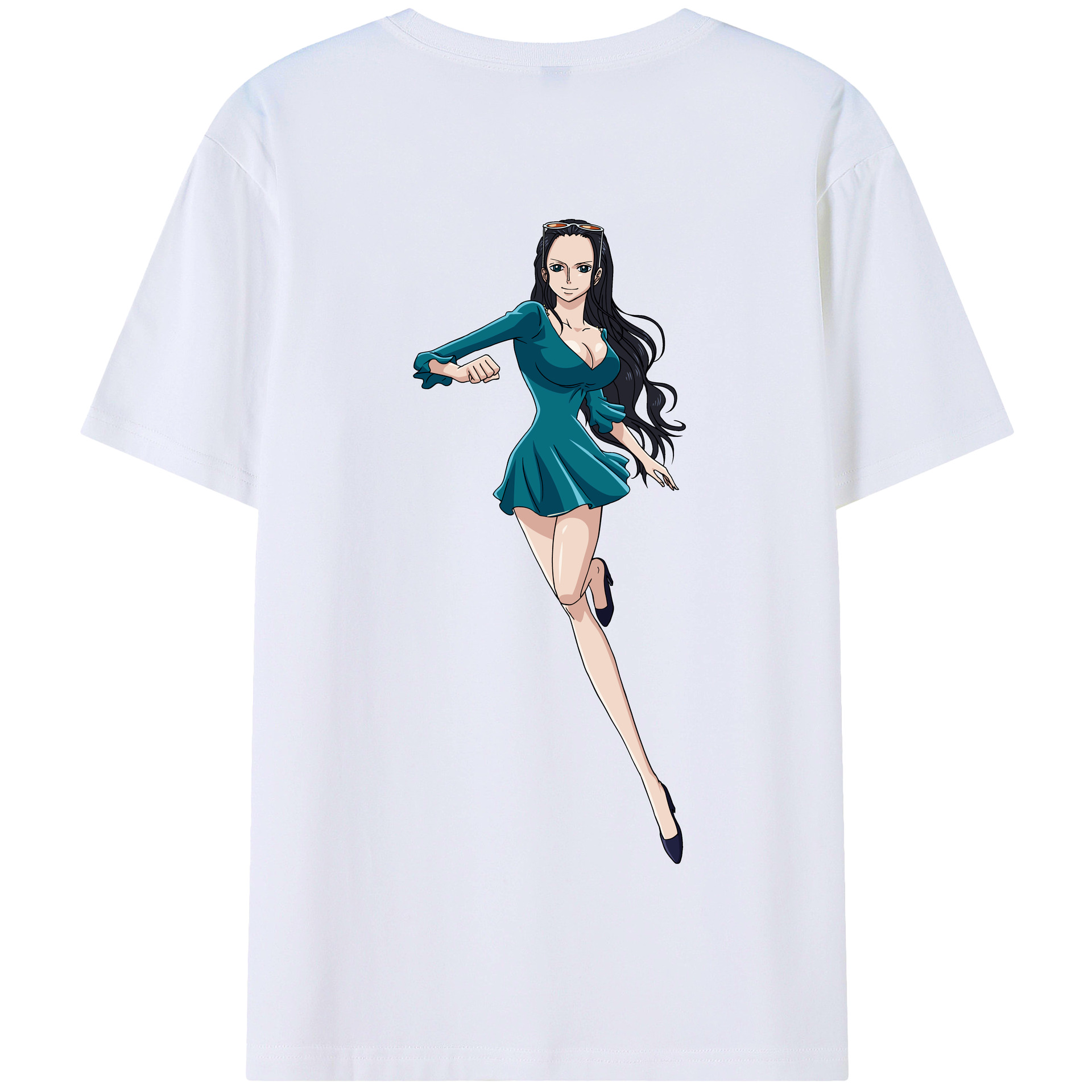 ワンピース ニコ・ロビン ONE PIECE Nico Robin 綿100％半袖Tシャツ（背面プリント）