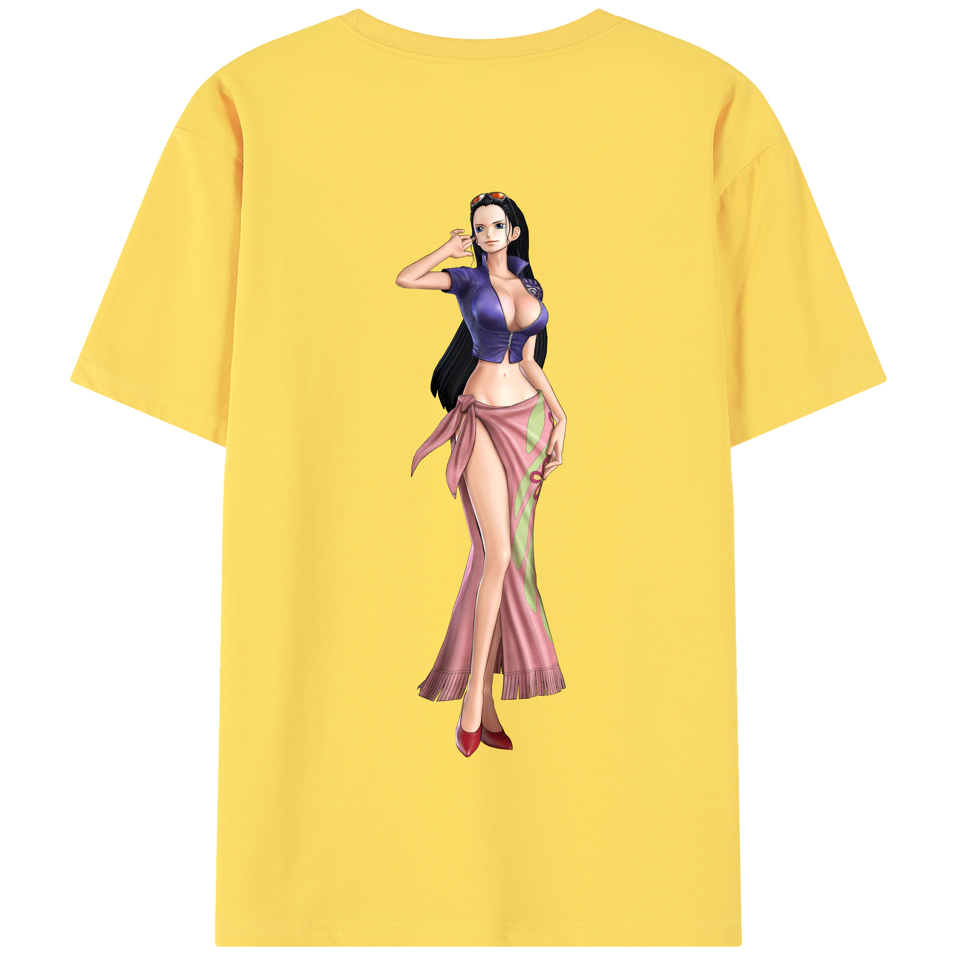 ワンピース ニコ・ロビン ONE PIECE Nico Robin 綿100％半袖Tシャツ（背面プリント）