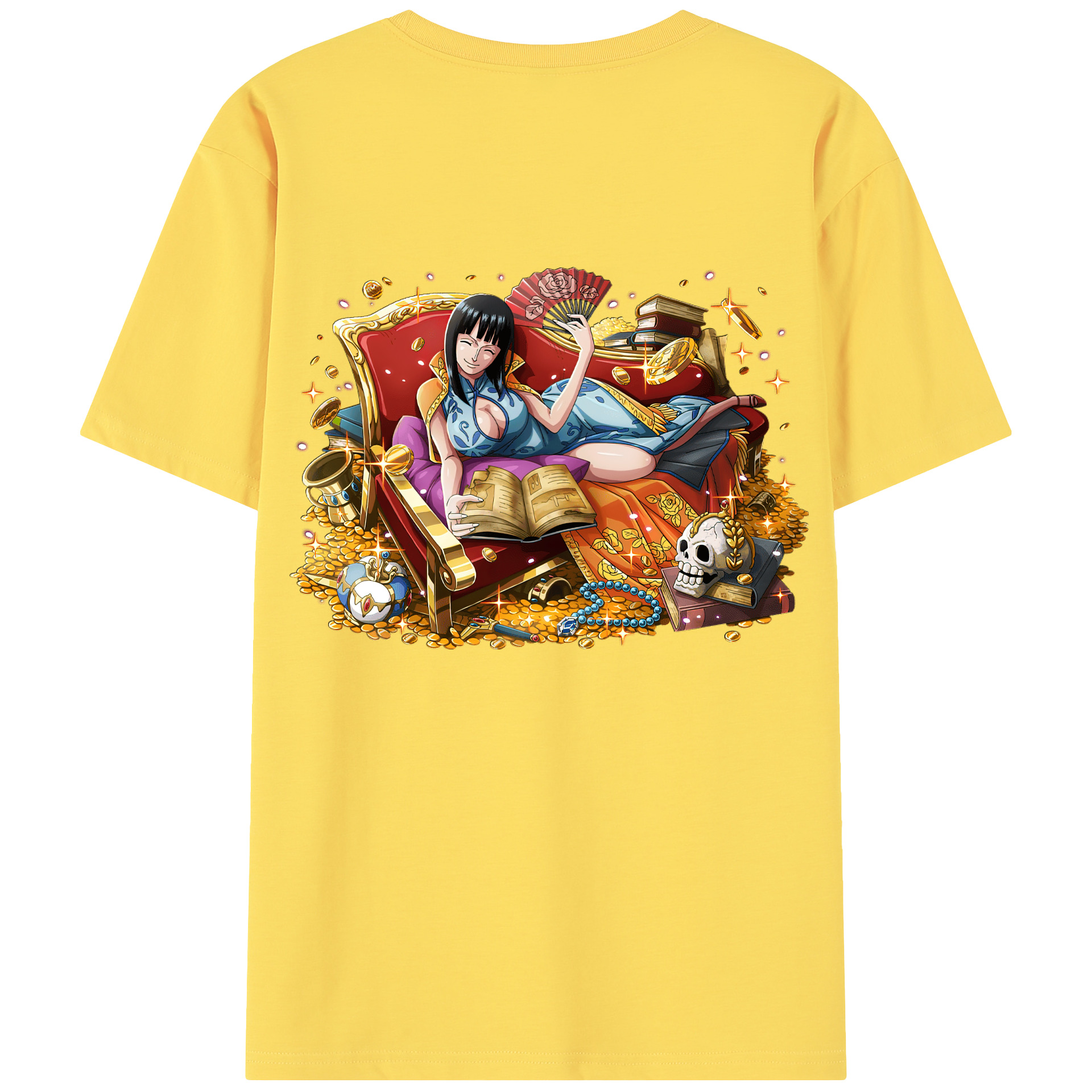ワンピース ニコ・ロビン ONE PIECE Nico Robin 綿100％半袖Tシャツ（背面プリント）