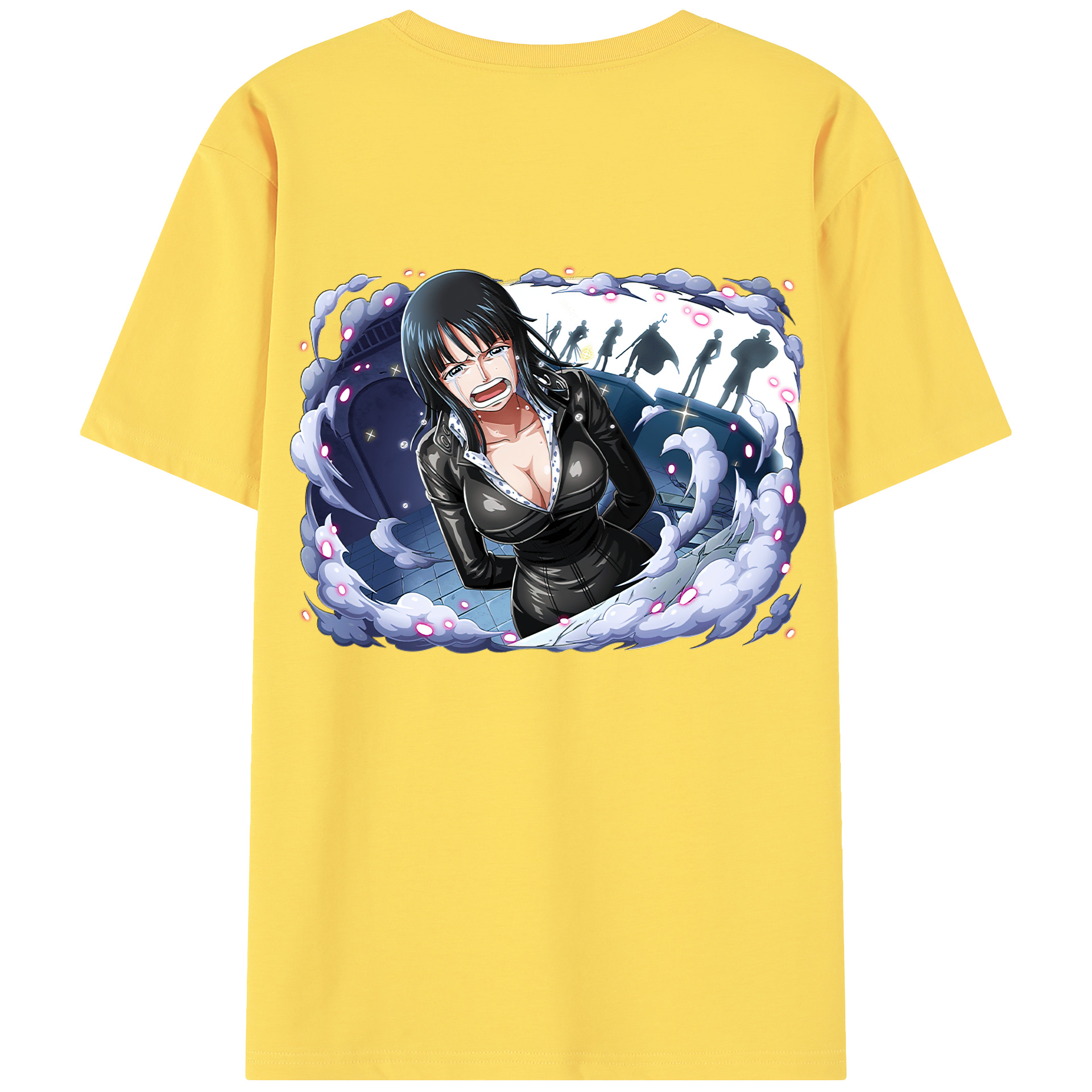 ワンピース ニコ・ロビン ONE PIECE Nico Robin 綿100％半袖Tシャツ（背面プリント）