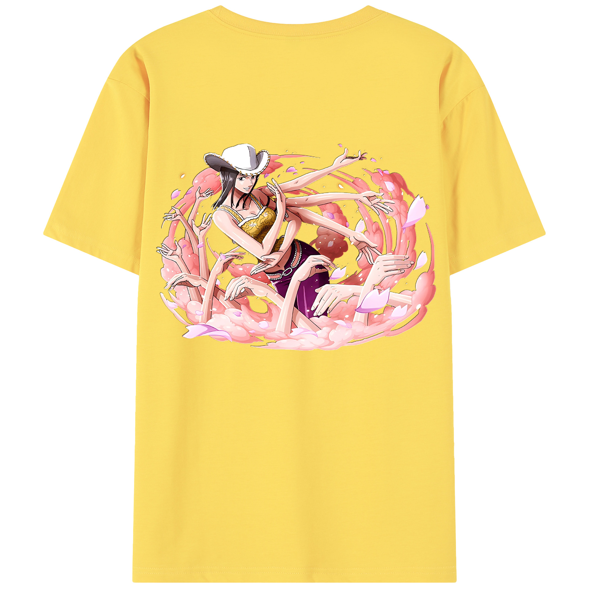 ワンピース ニコ・ロビン ONE PIECE Nico Robin 綿100％半袖Tシャツ（背面プリント）